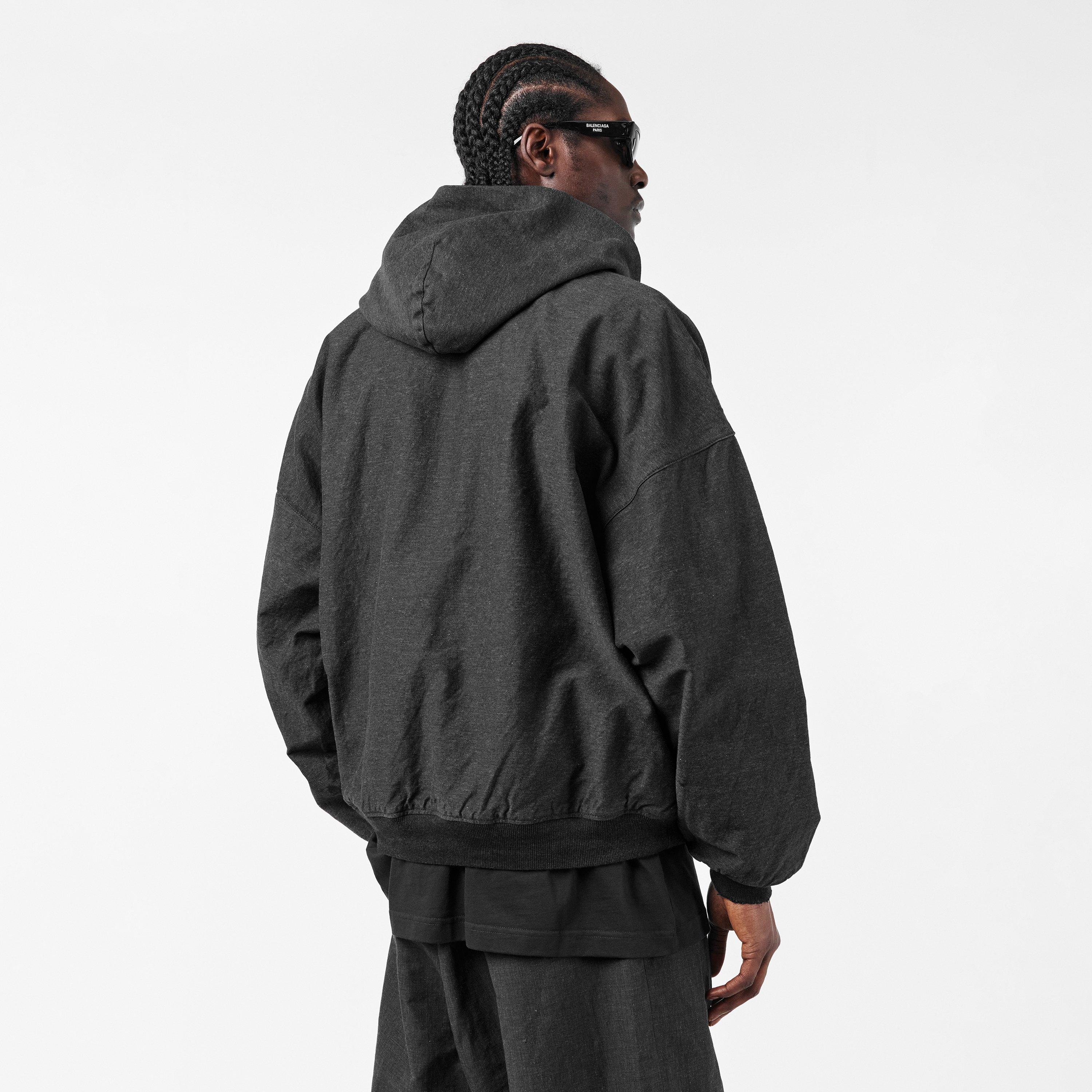 Washed Grey - Balenciaga - Men's  Denim Jacket - 4