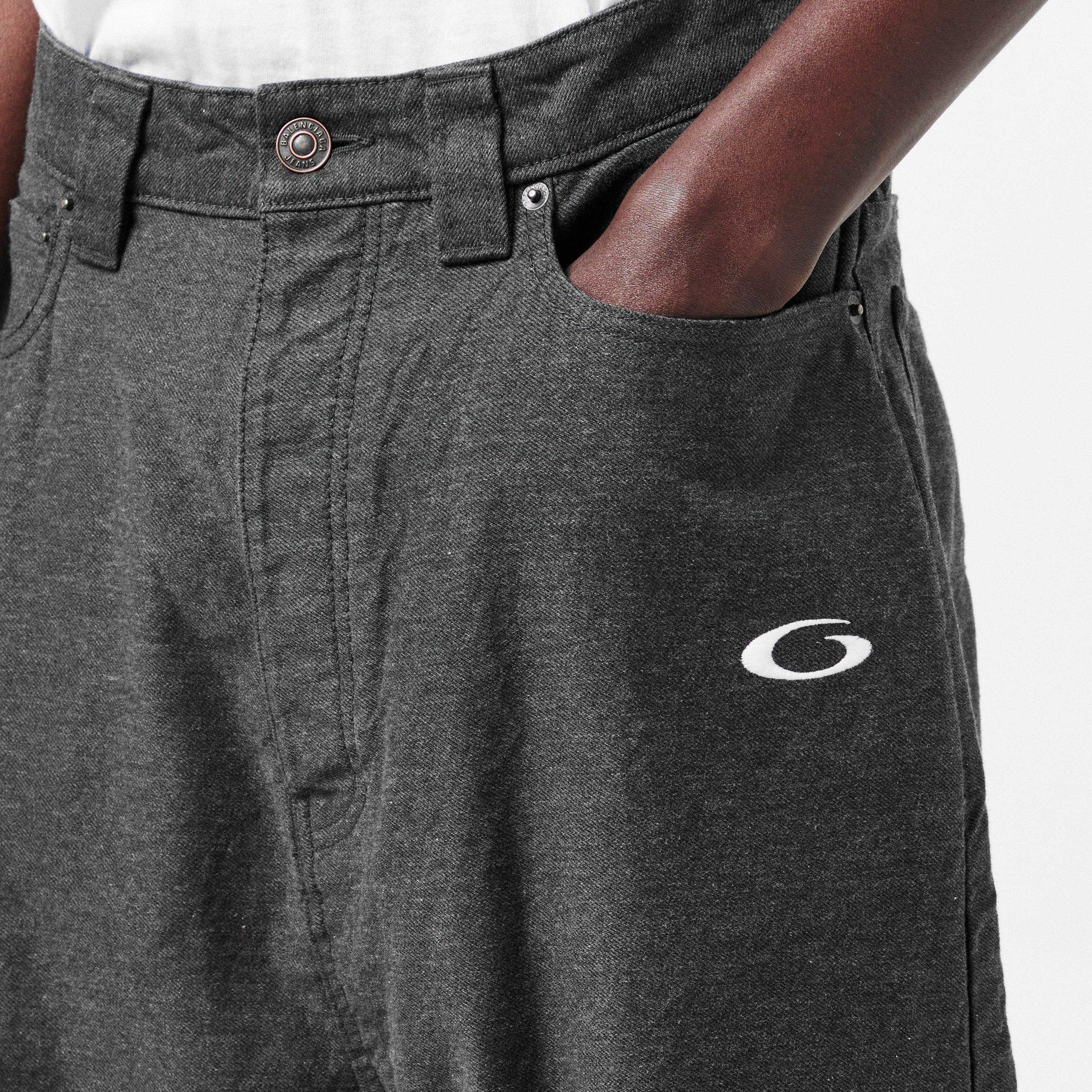 Washed Grey - Balenciaga - Men's Denim Joggers - 5