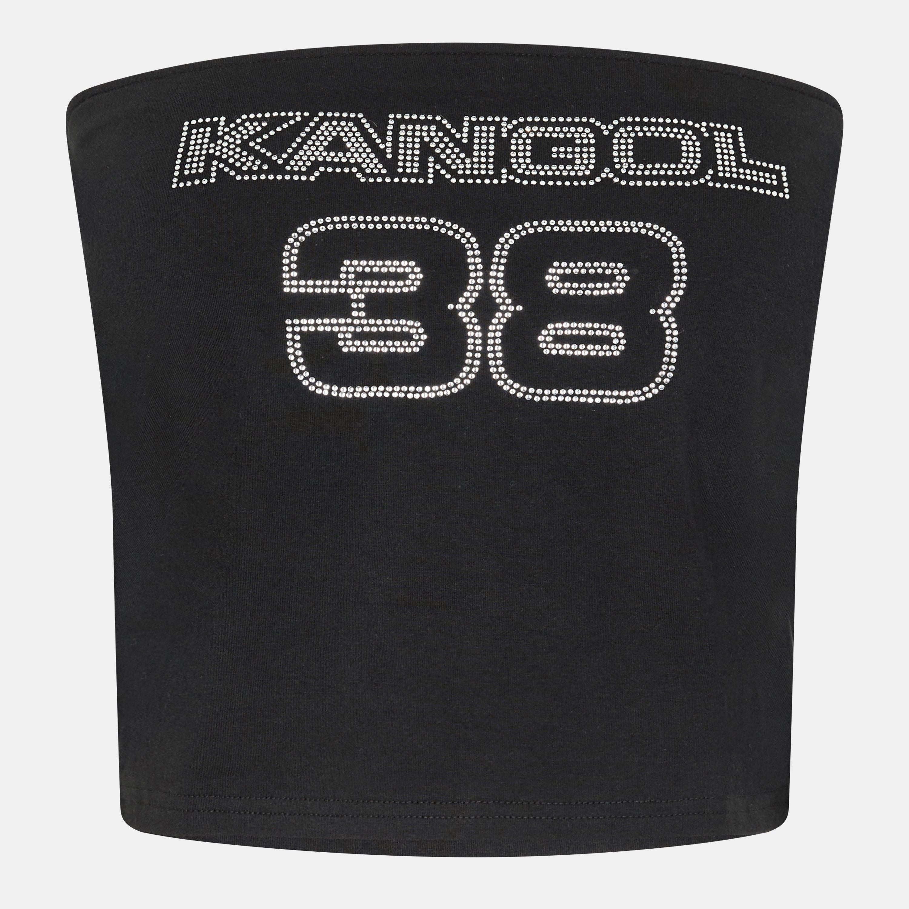 Black - Kangol - Women's Soft Fabric Bandeau Top - 1