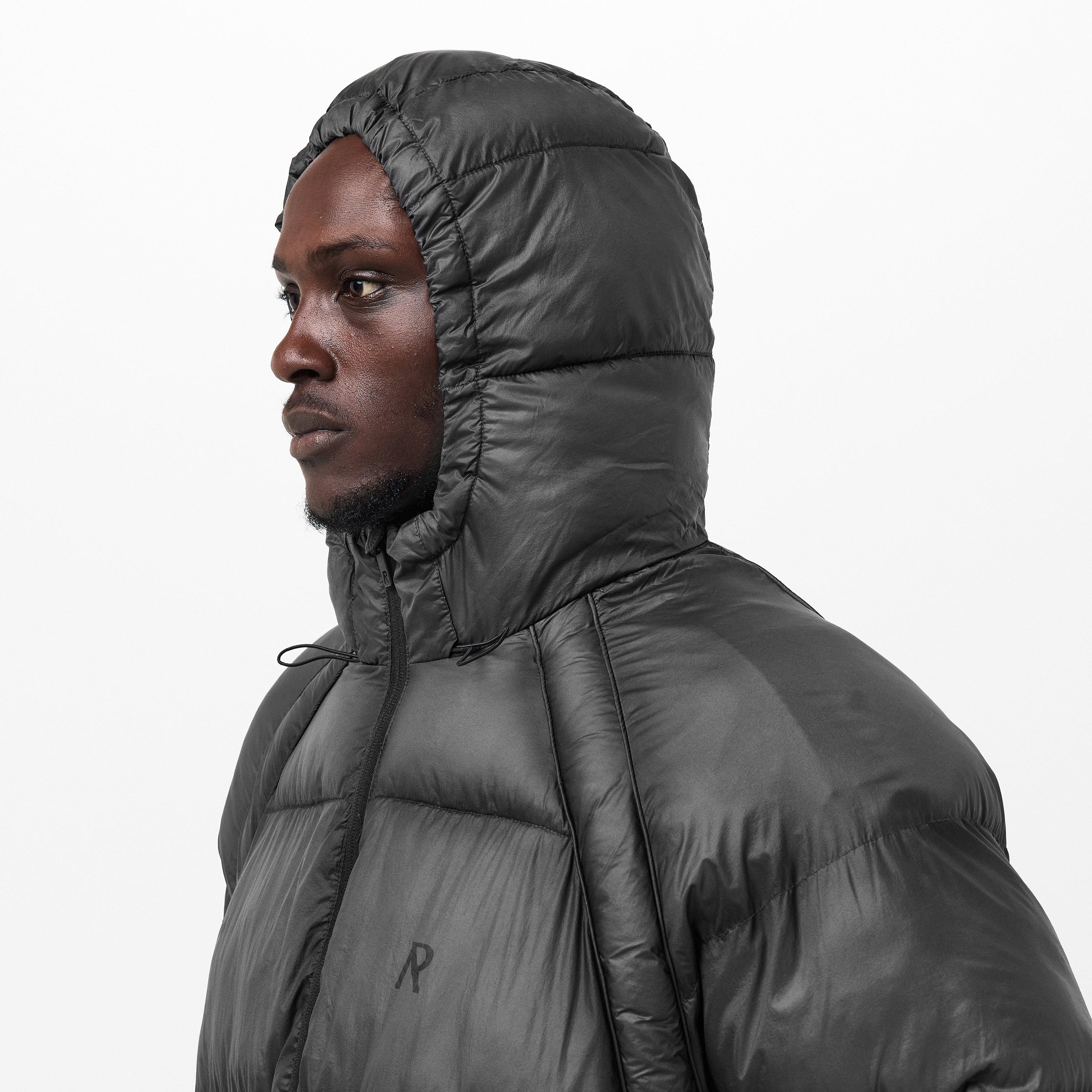 Washed Black - Represent - Men's Translucent Medium Puffer Jacket - 5