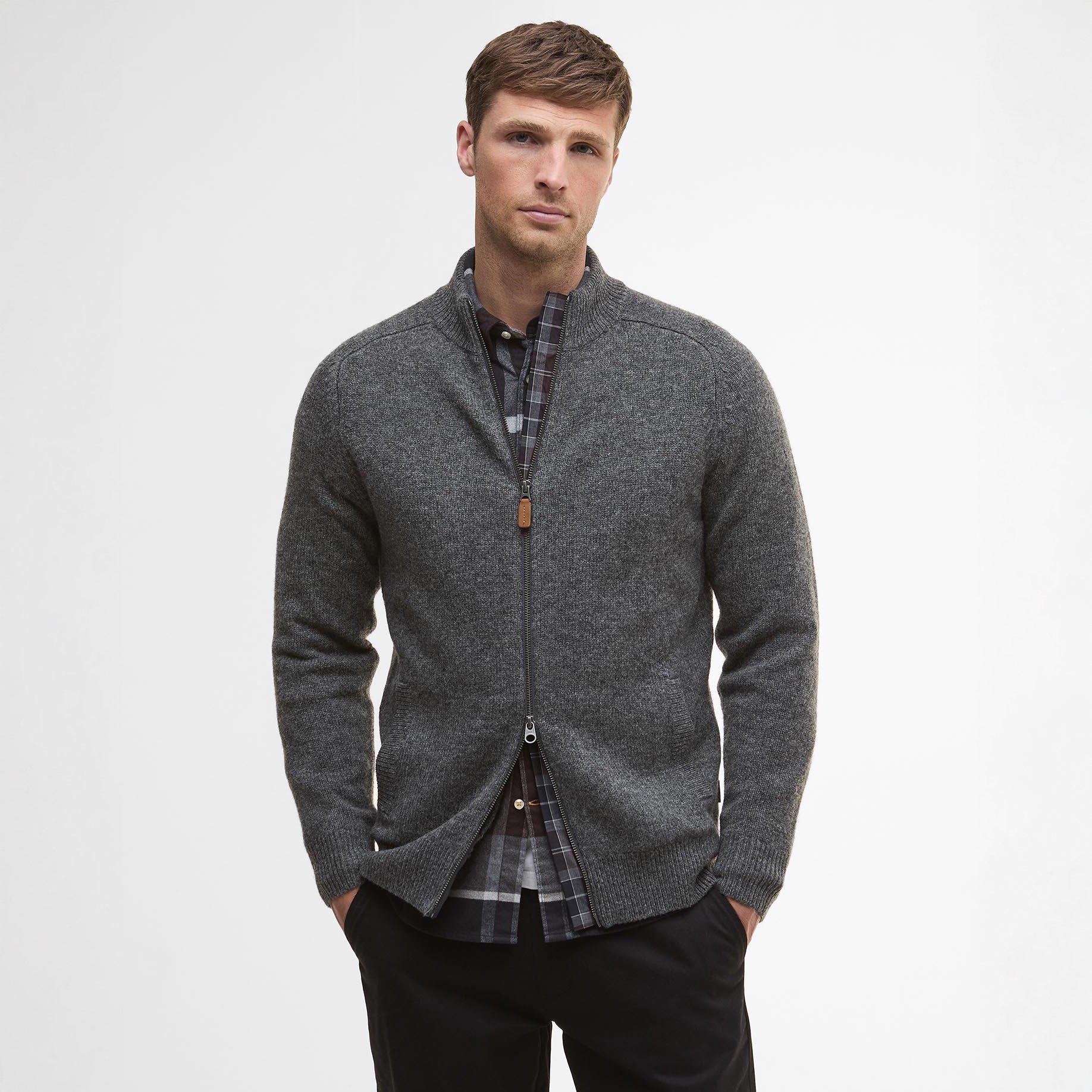 Charcoal CH51 - Barbour - Talder Zipped Jumper - 2