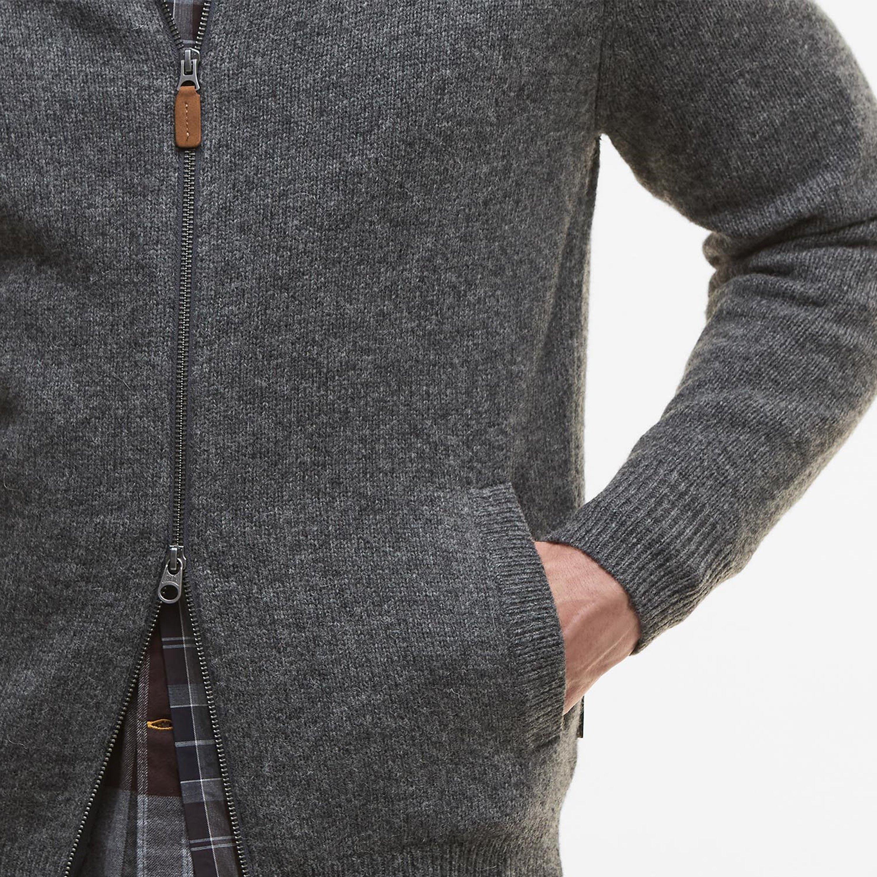 Charcoal CH51 - Barbour - Talder Zipped Jumper - 5