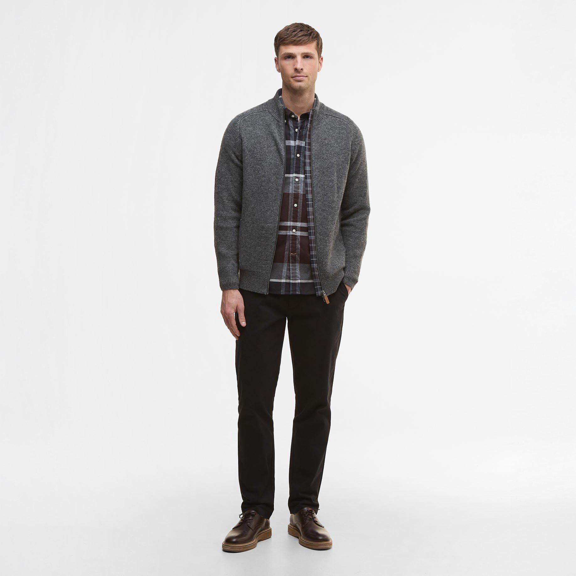 Charcoal CH51 - Barbour - Talder Zipped Jumper - 6