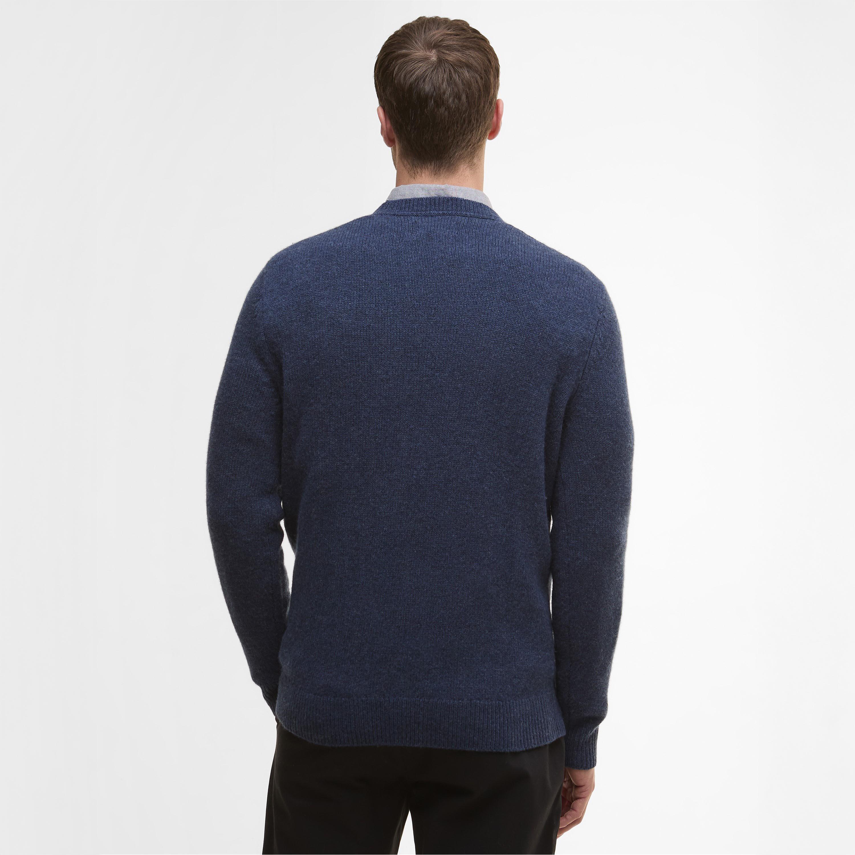 Navy Marl NY72 - Barbour - Covent Crew Neck Jumper - 3