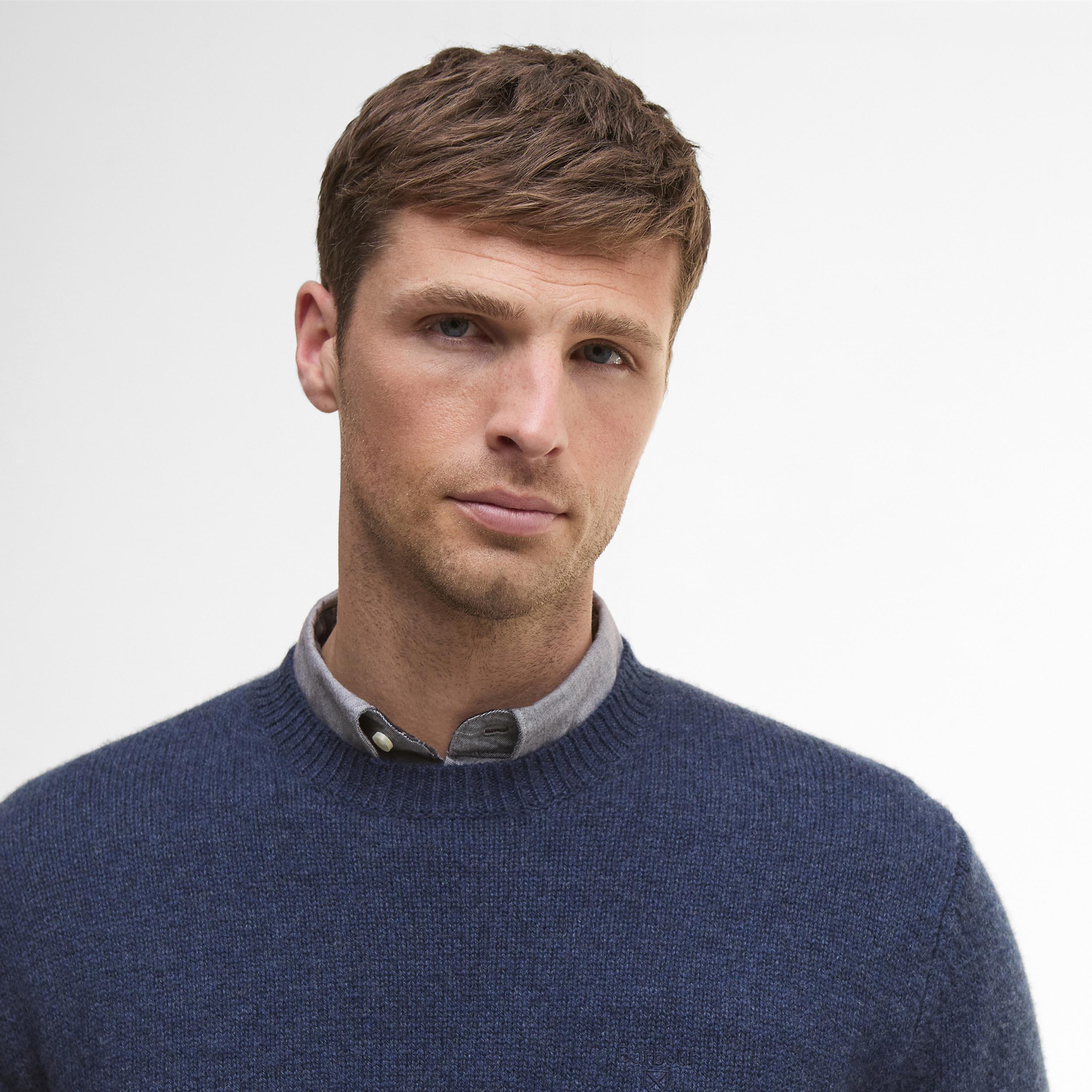 Navy Marl NY72 - Barbour - Covent Crew Neck Jumper - 4