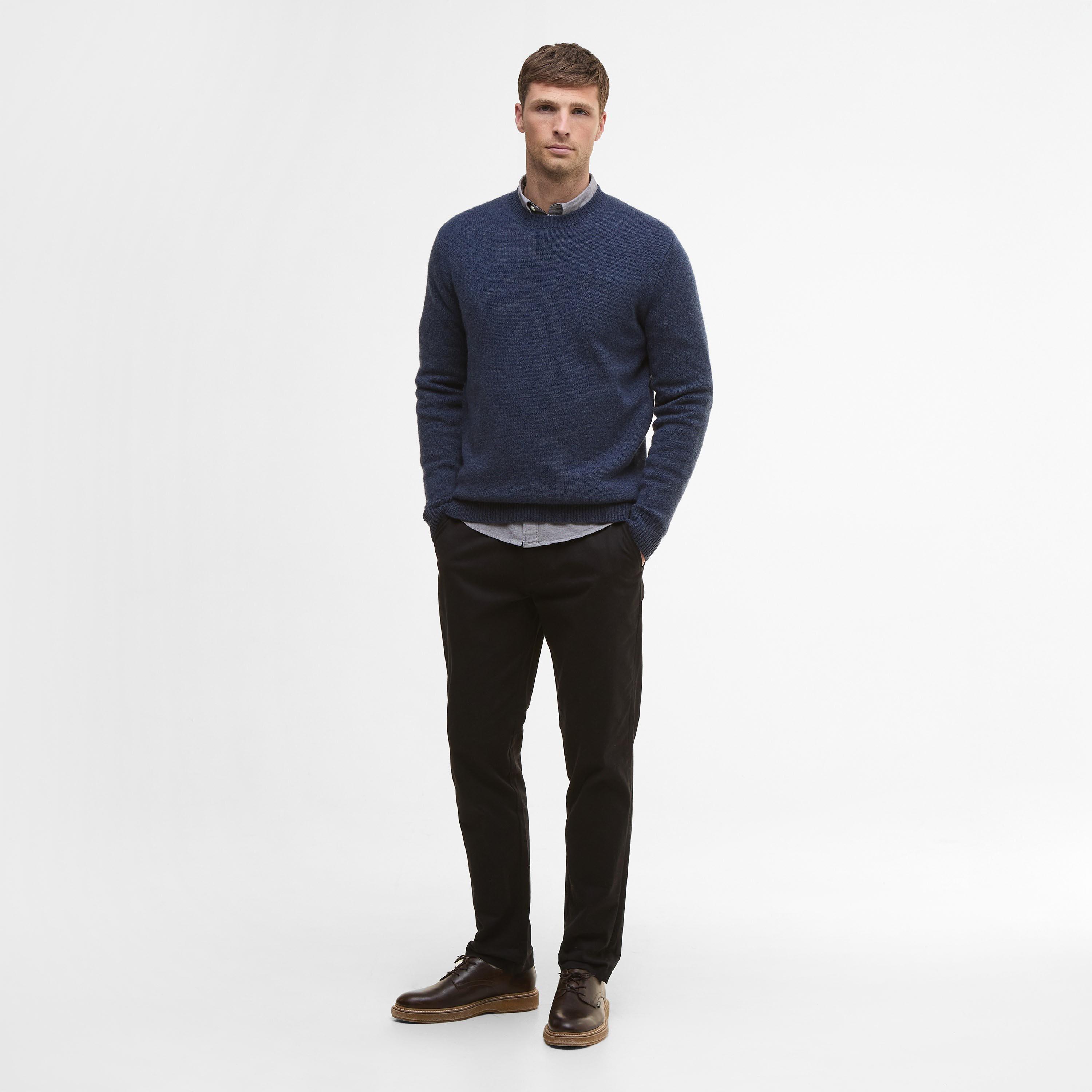 Navy Marl NY72 - Barbour - Covent Crew Neck Jumper - 6