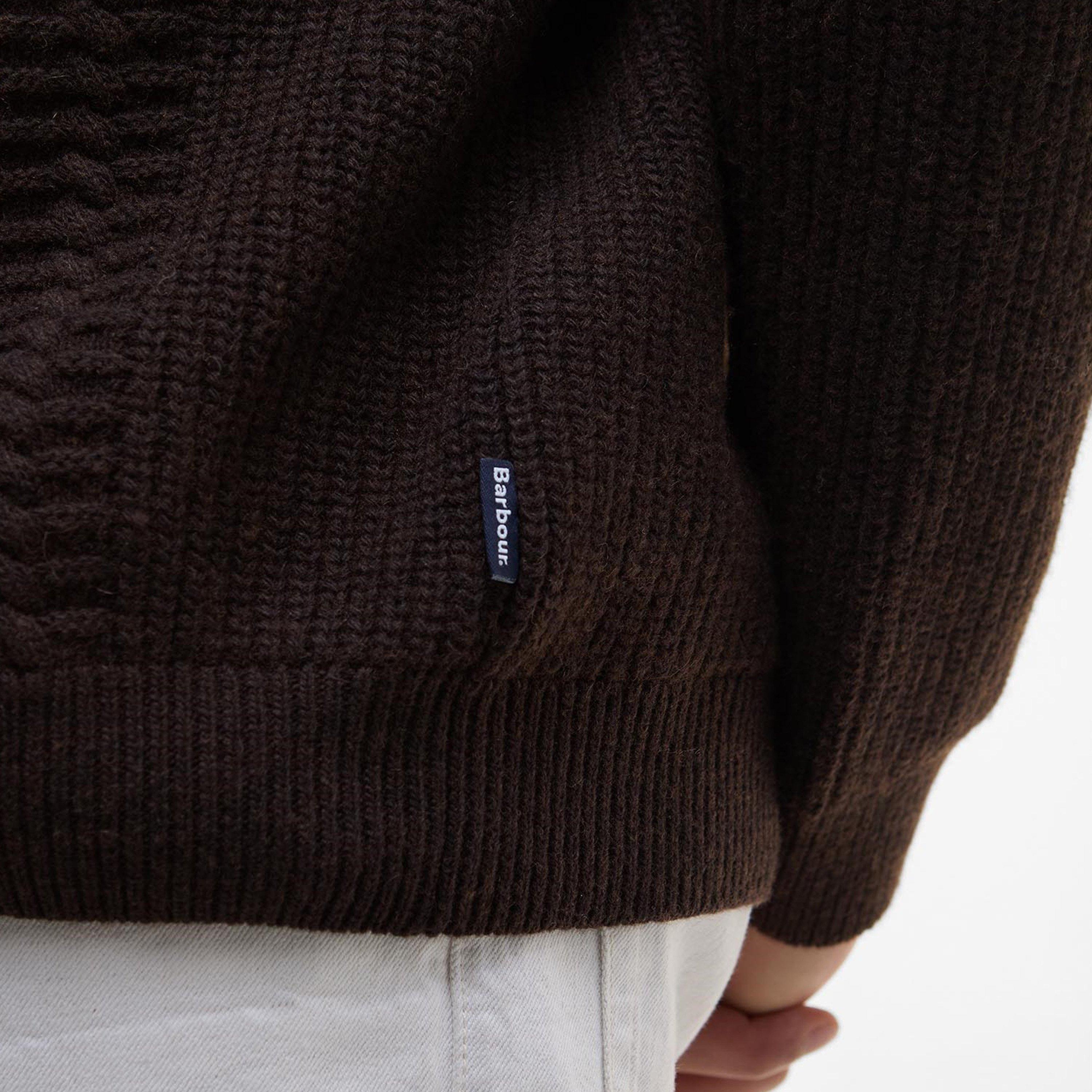 Dark Oak BR17 - Barbour - Cleveland Crew Neck Jumper - 5