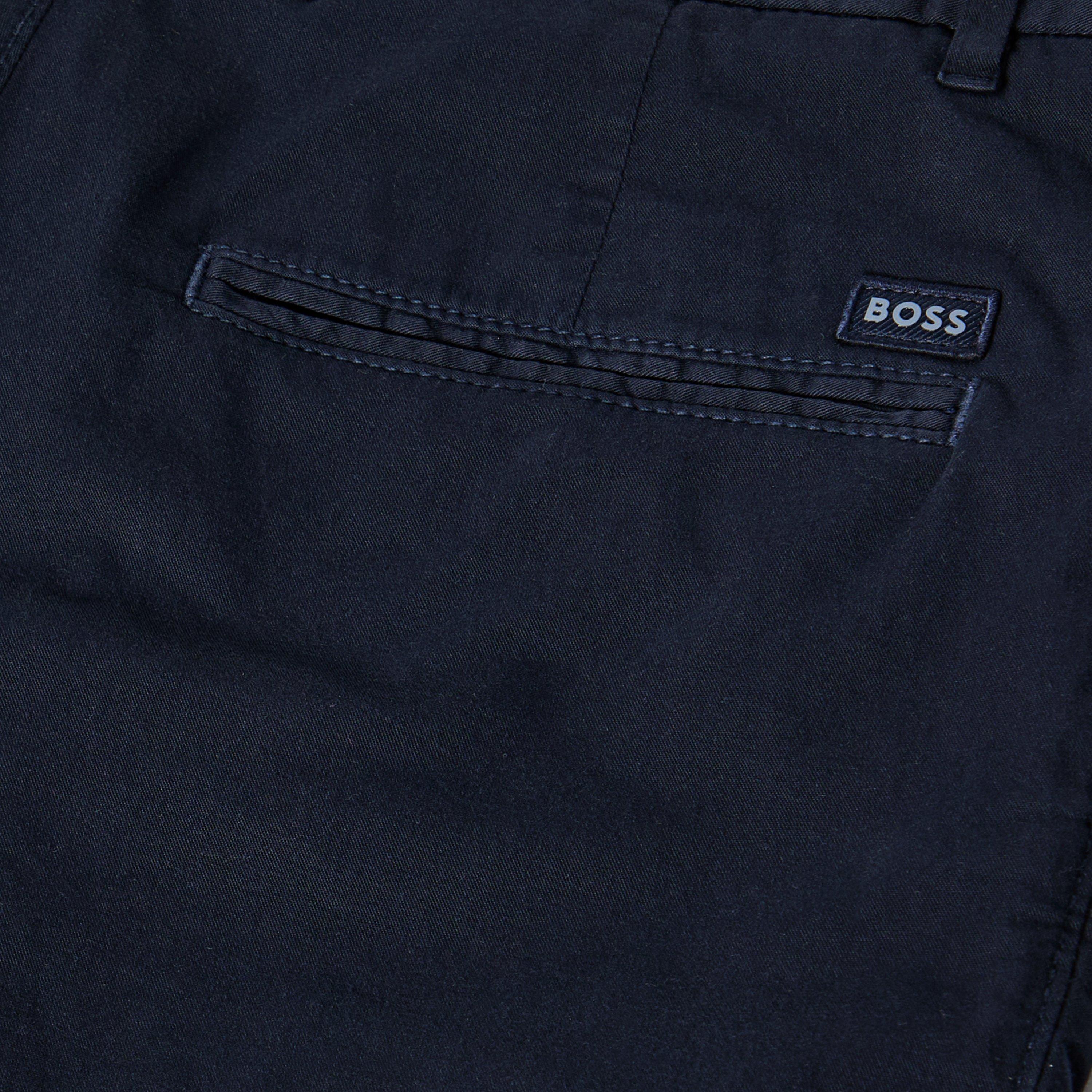 Dark Blue - Boss - Men's H Slice Chino Shorts - 3