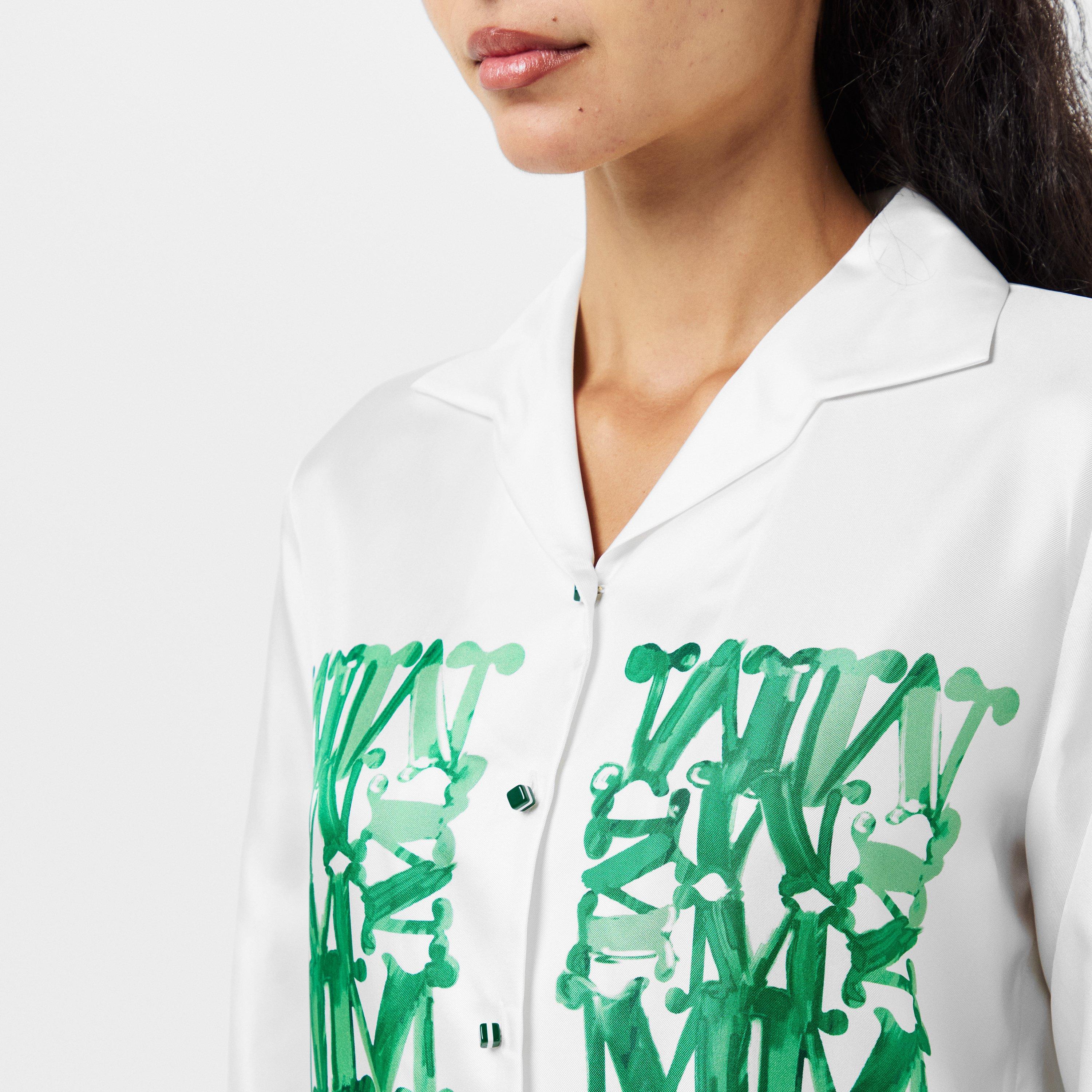 Emerald - Max Mara - Women's Patterned Long-Sleeve Shirt - 5