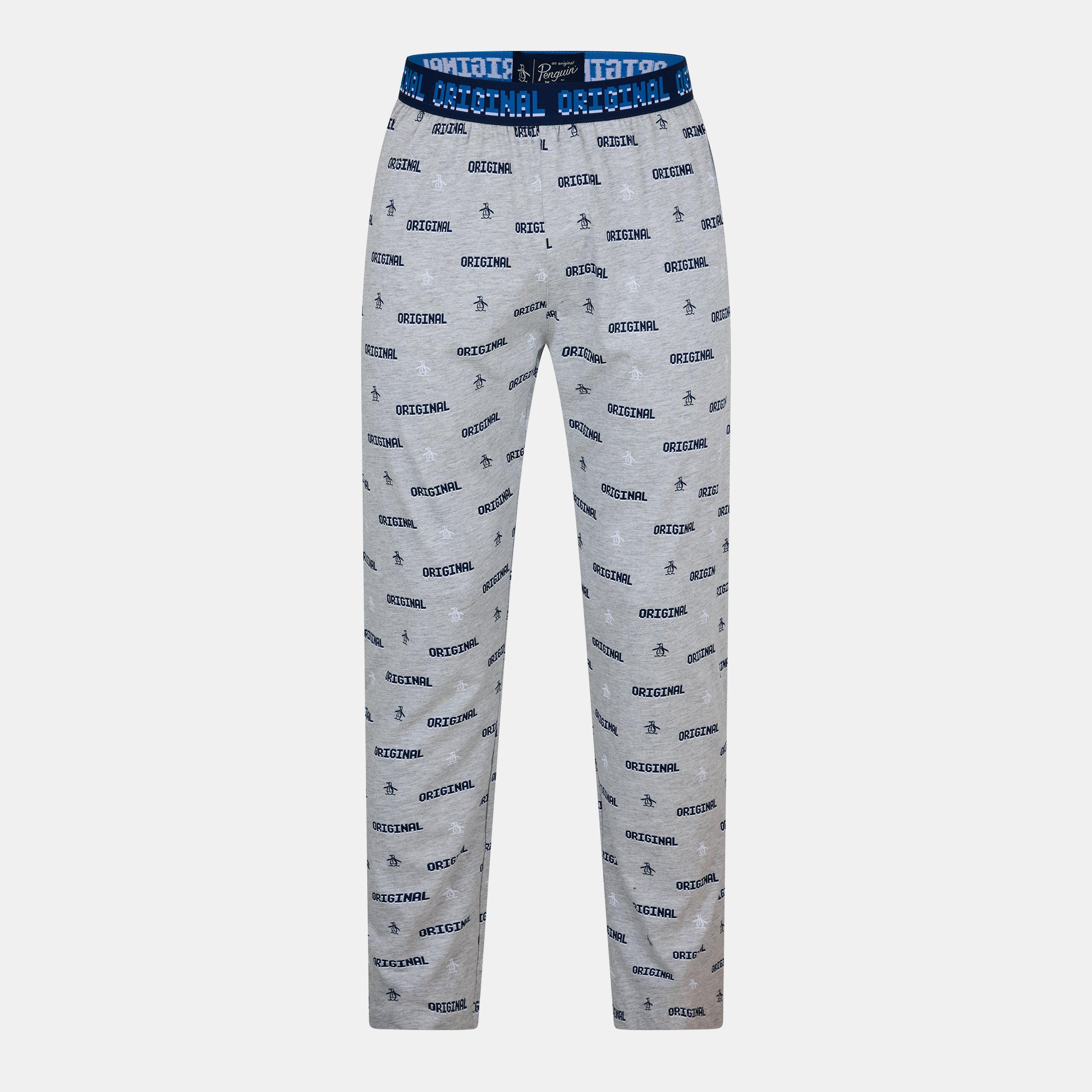 Grey - Original Penguin - Men's Jersey Pyjama Trousers - 1