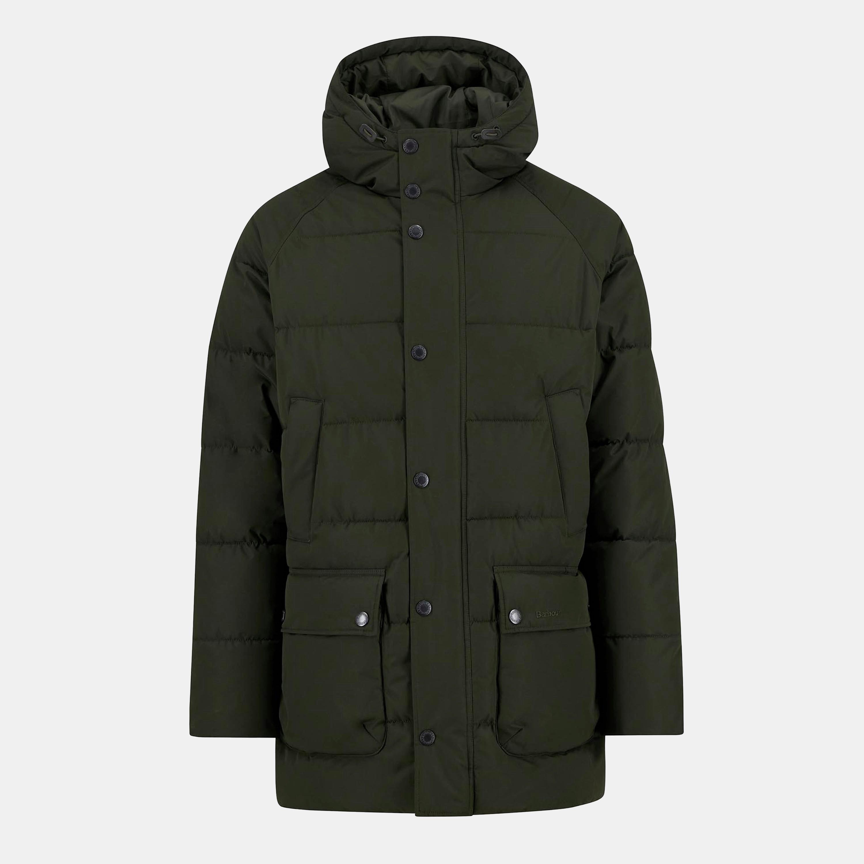 Sage SG71 - Barbour - Men's Bedale Hooded Long Sleeve Long Puffer Jacket - 1