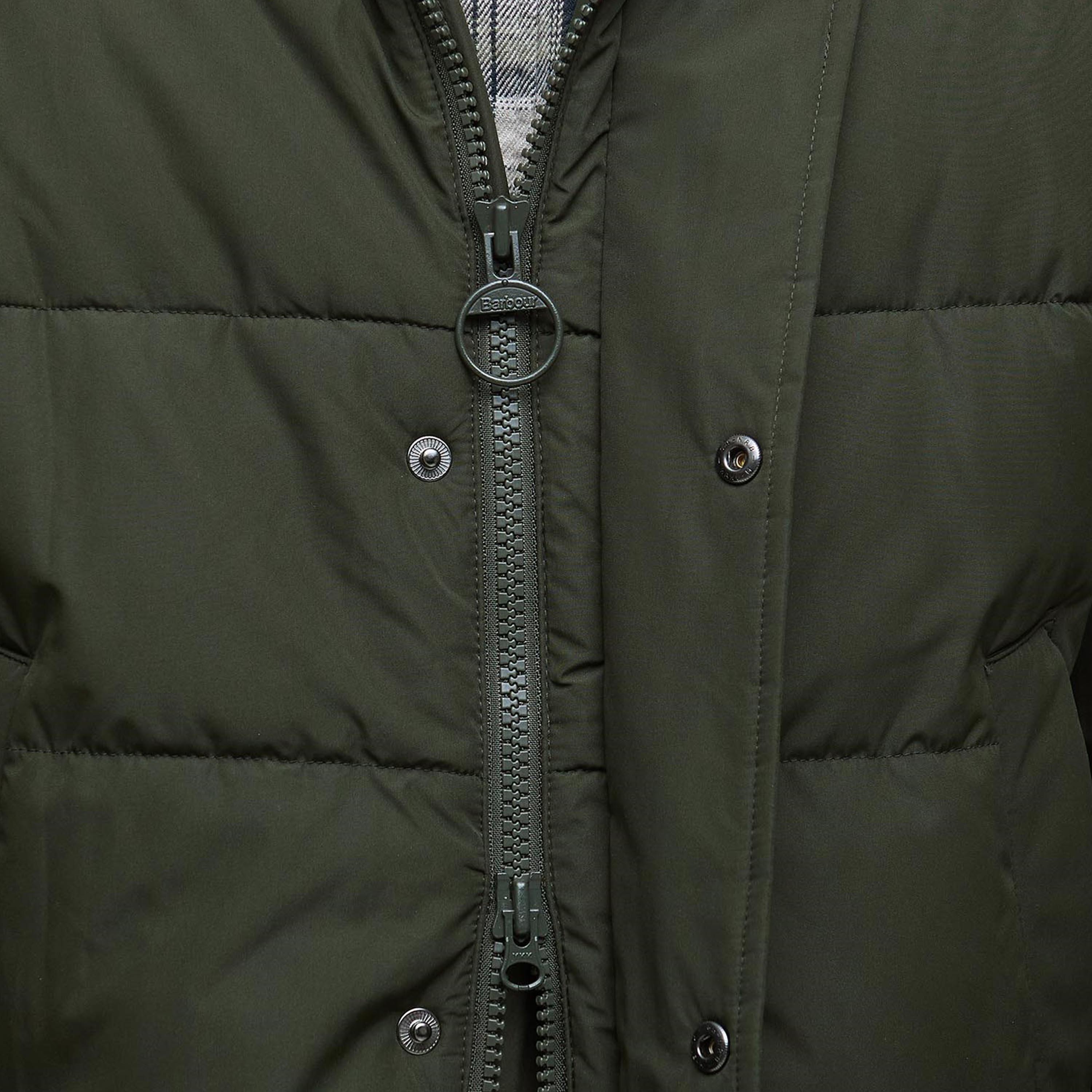 Sage SG71 - Barbour - Men's Bedale Hooded Long Sleeve Long Puffer Jacket - 4