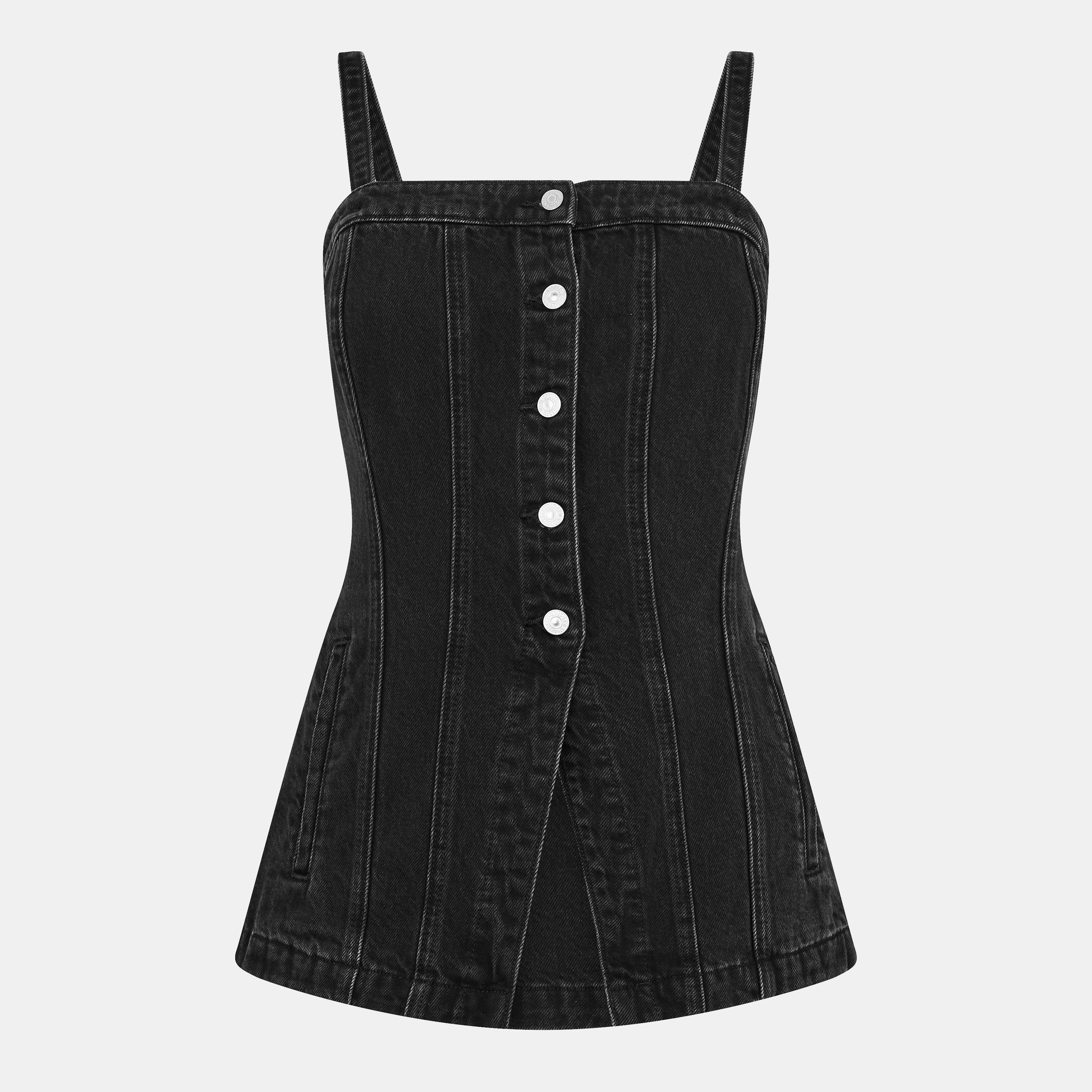 Levis Women's Corset Top - Open Mind Vest - Size 14 (L)