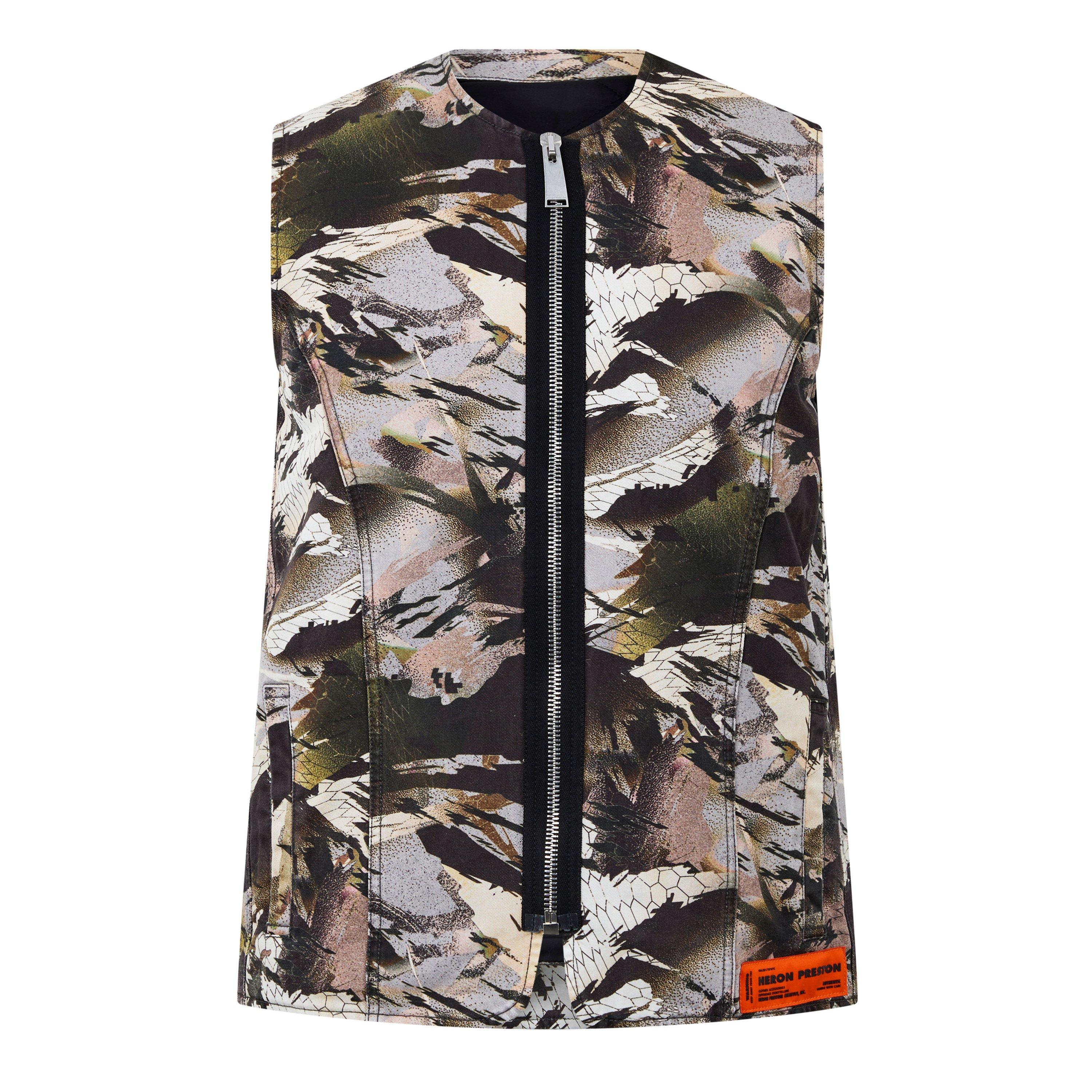 Camo Green - Heron Preston - Men's Zipped Military Parka - 5