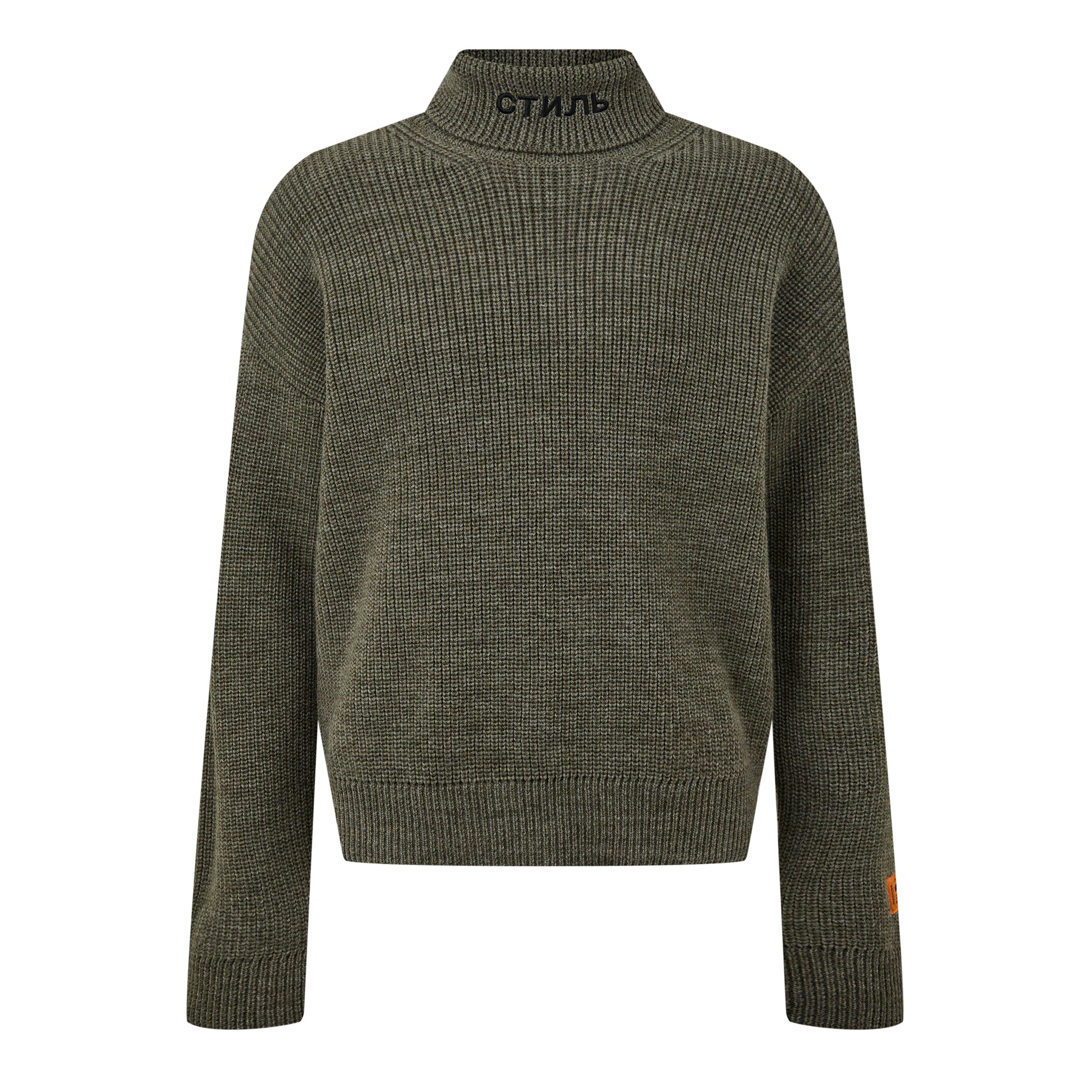 Olive Green - Heron Preston - Men's Crew Neck Jumper - 5