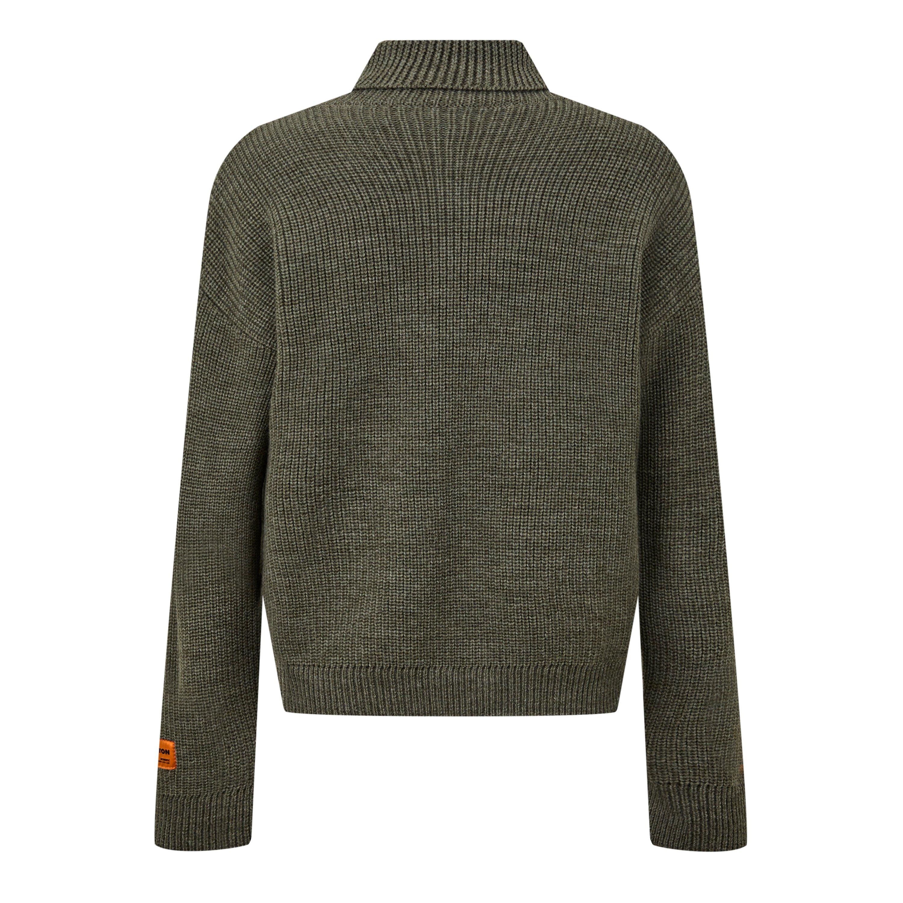 Olive Green - Heron Preston - Men's Crew Neck Jumper - 6