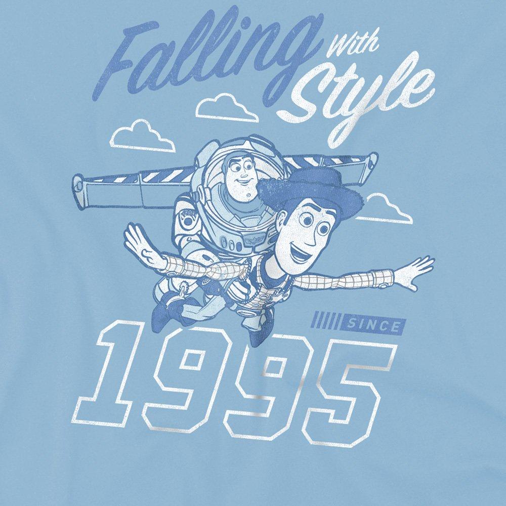 Light Blue - Disney - Toy Story Falling With Style Woody And Buzz Kids T - 2