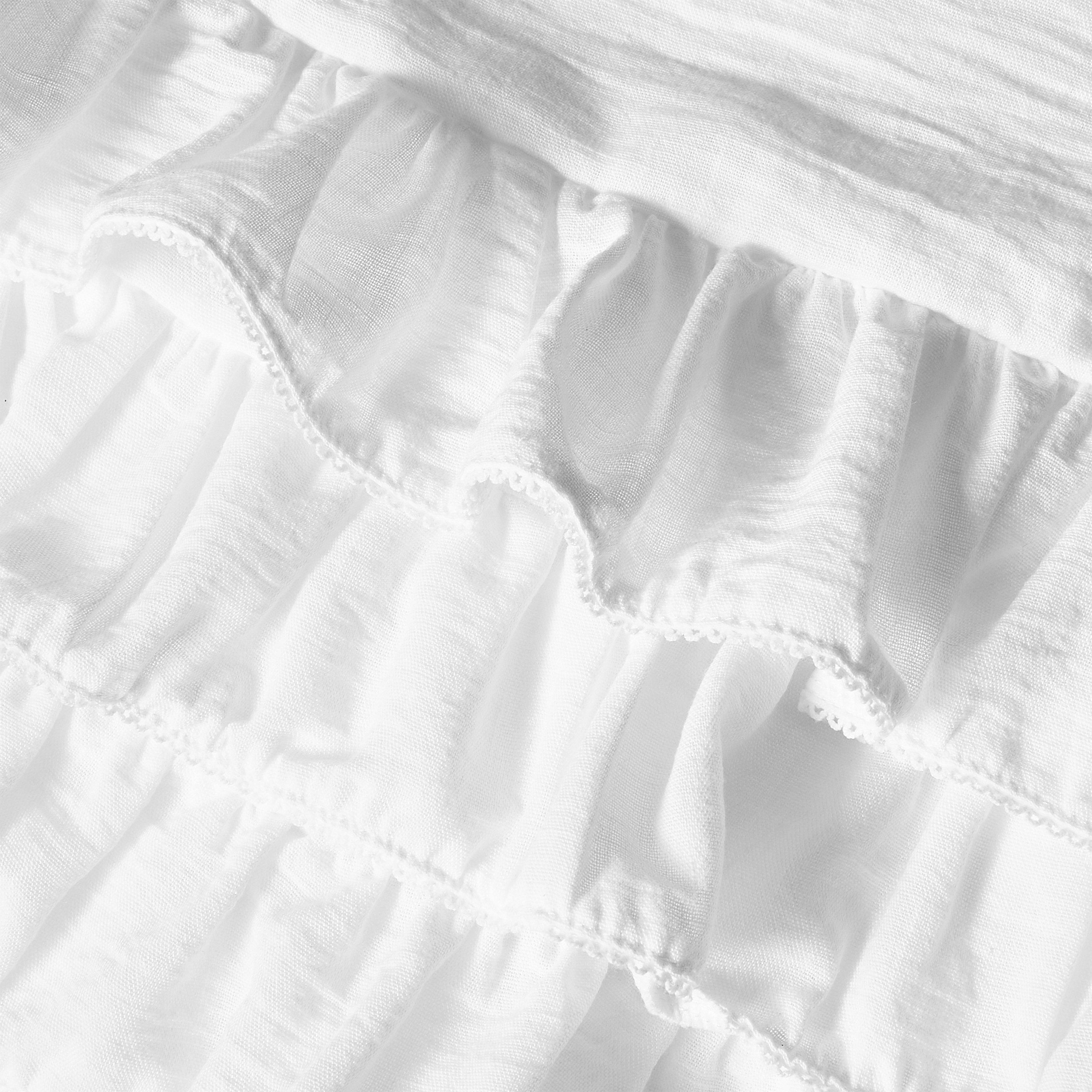 White - Grace Jacob - Women's Alba Ruffle Mini Skirt - 3