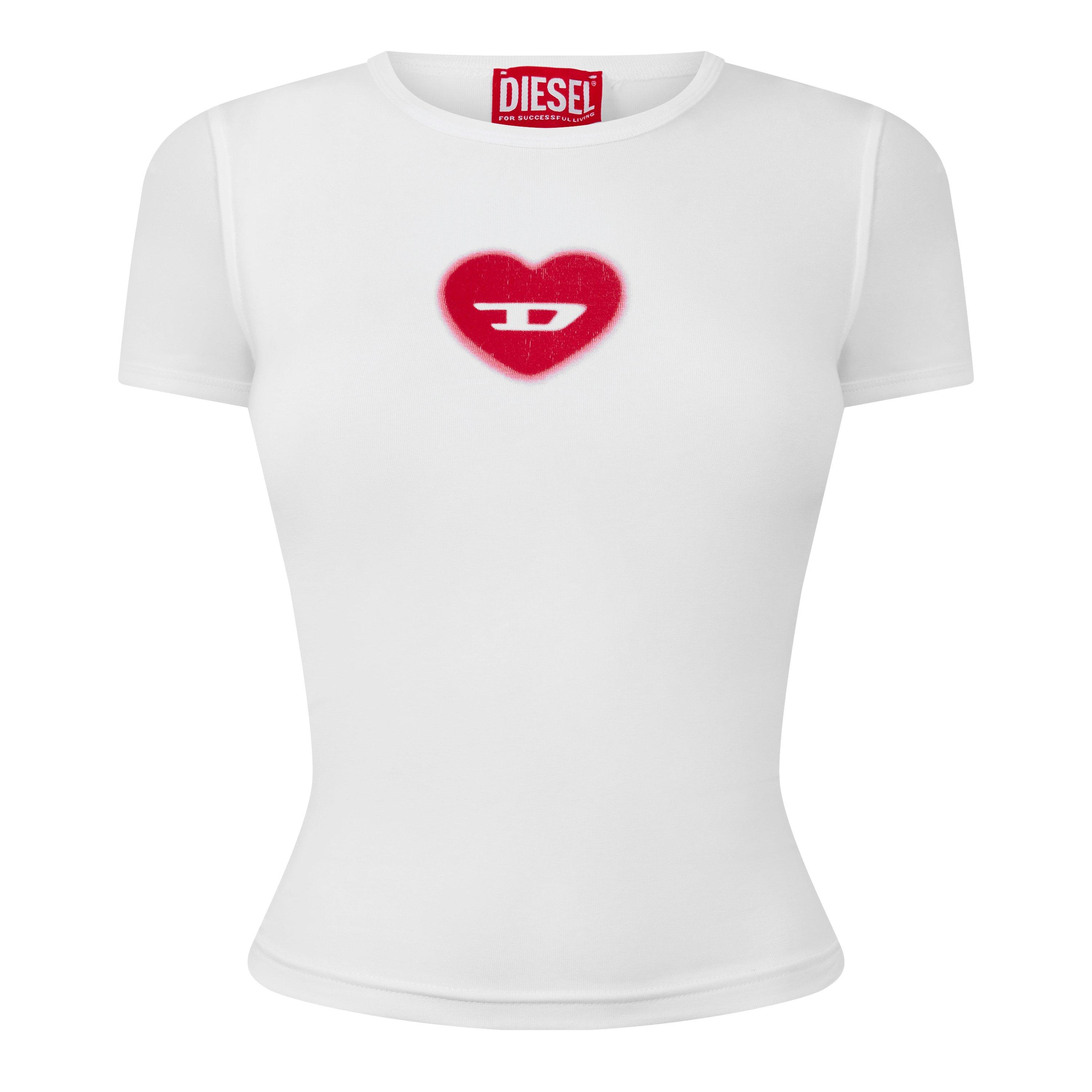 White - Diesel - Women's Baby Tees - 1