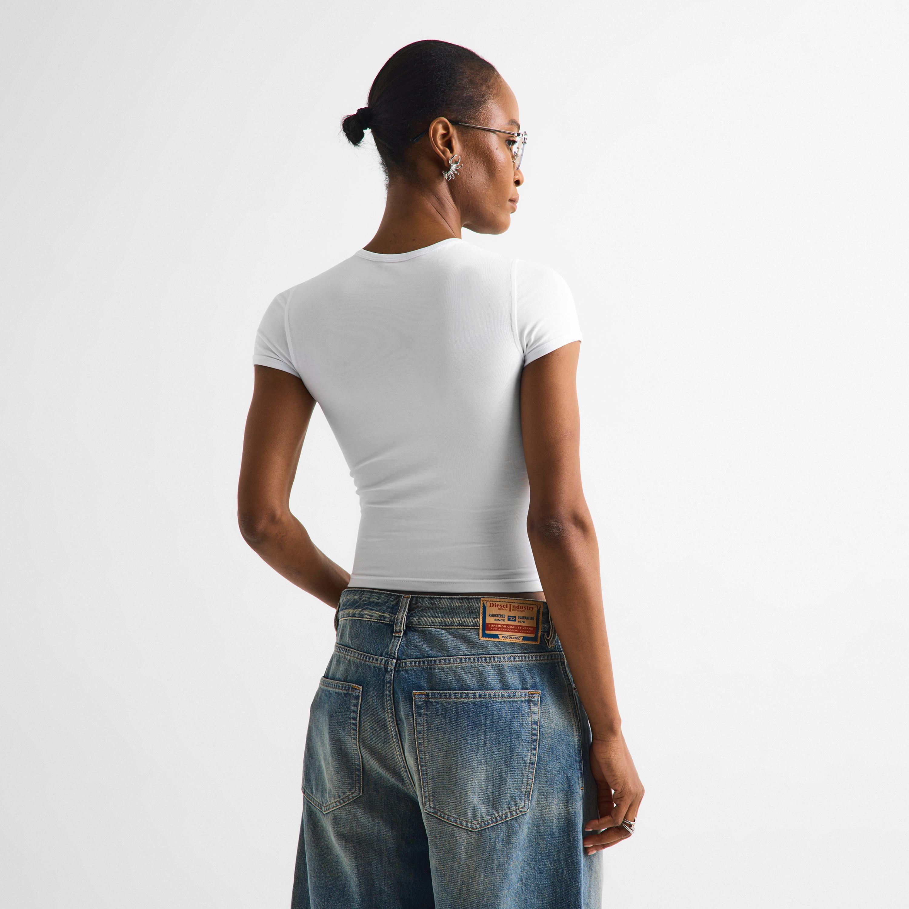 White - Diesel - Women's Baby Tees - 4