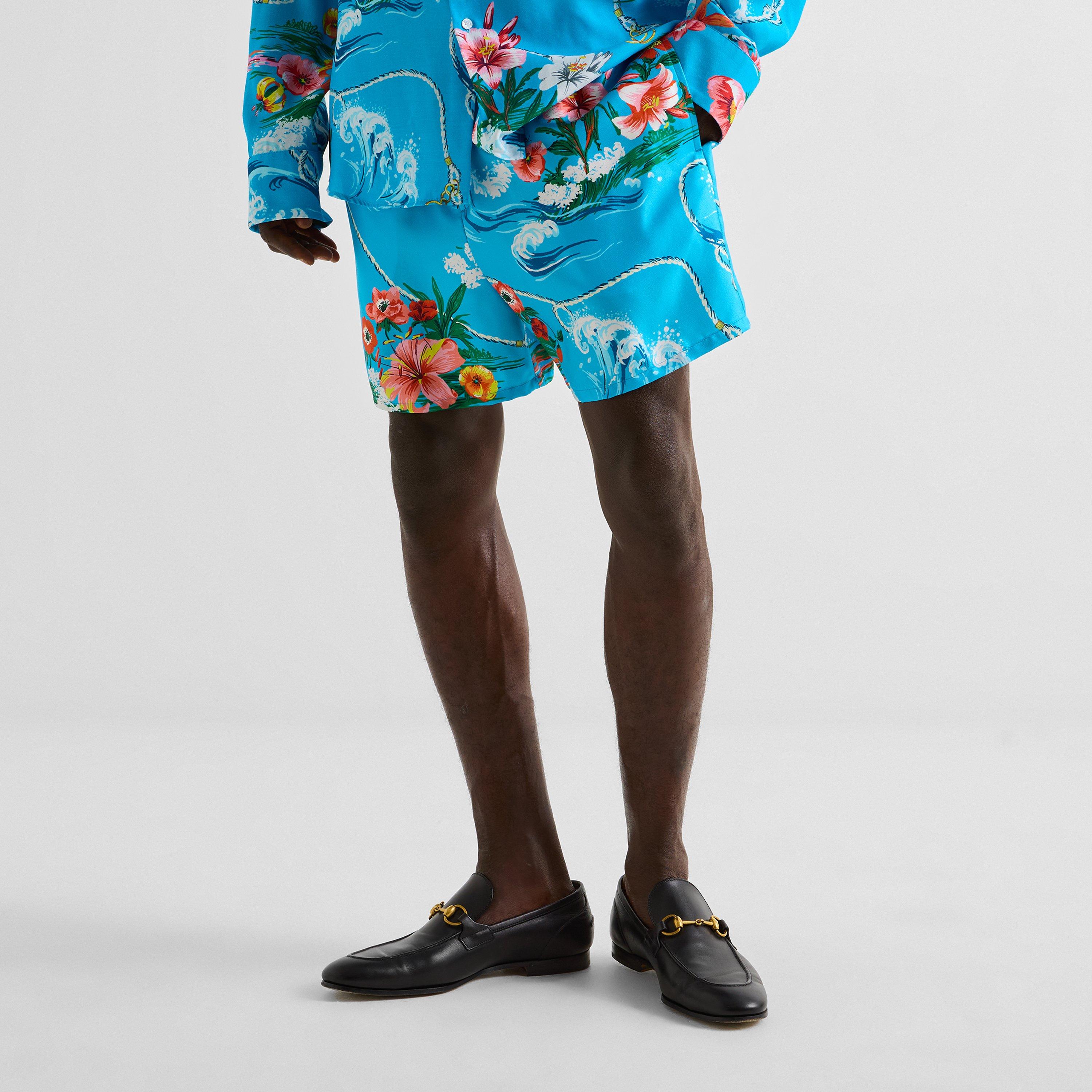 Azure/Pink/Mc - Gucci - Gucci Tropic Flora S Sn63 - 3