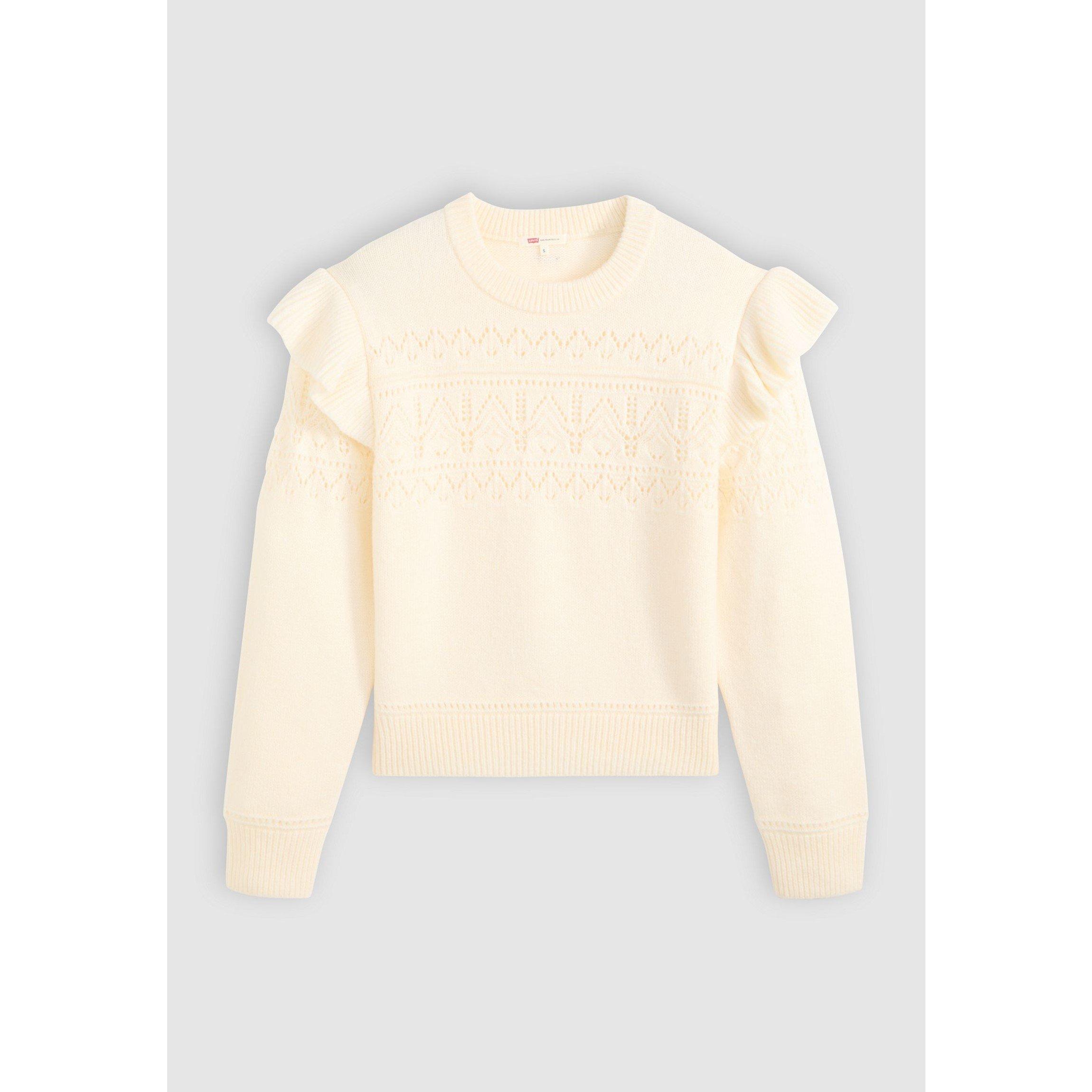 Levis Women's Shane Knitted Crew Neck Jumper - Tofu Pointelle - 14 (L)