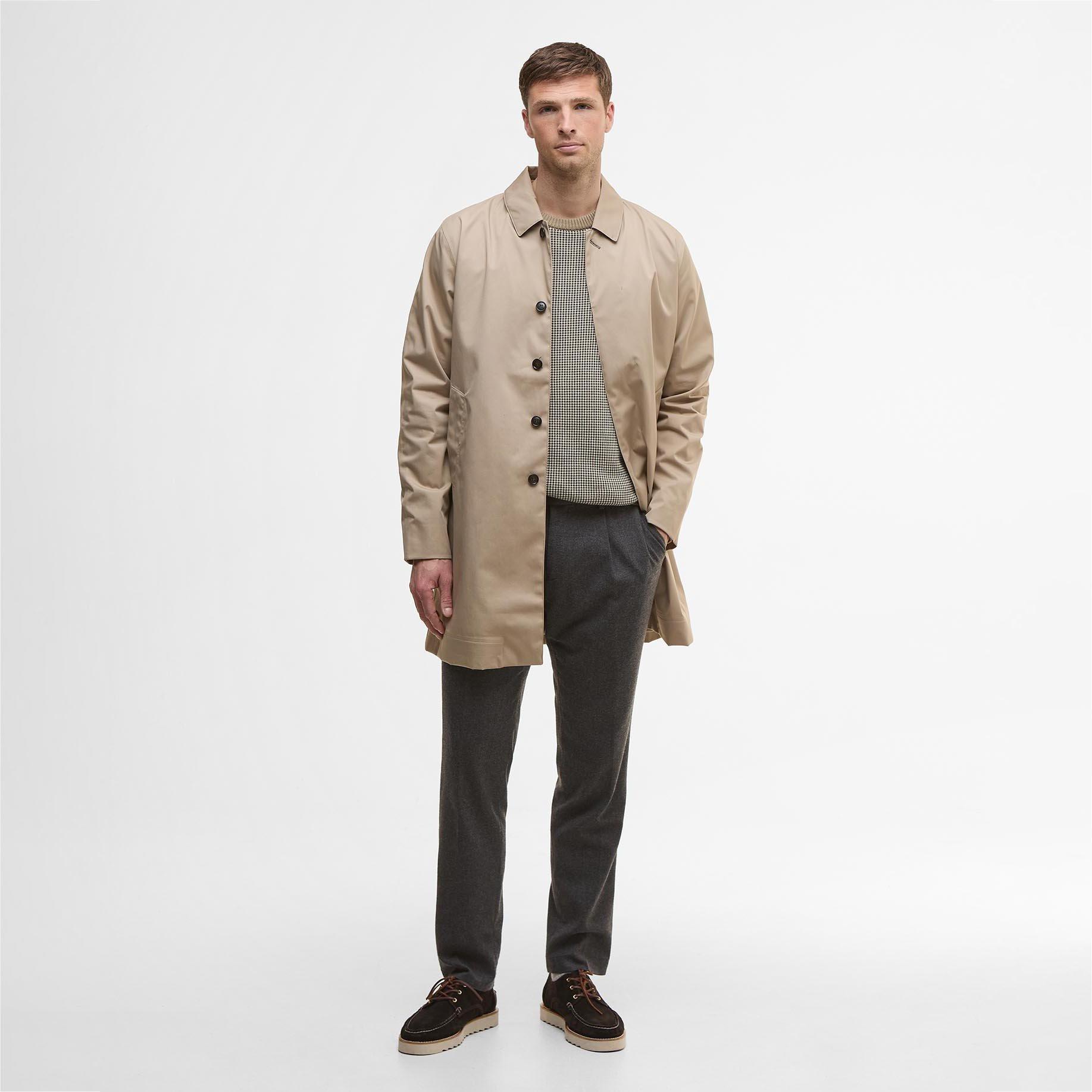 Barbour Men's Lorden Thigh Length Long Sleeve Button Mac | Flannels