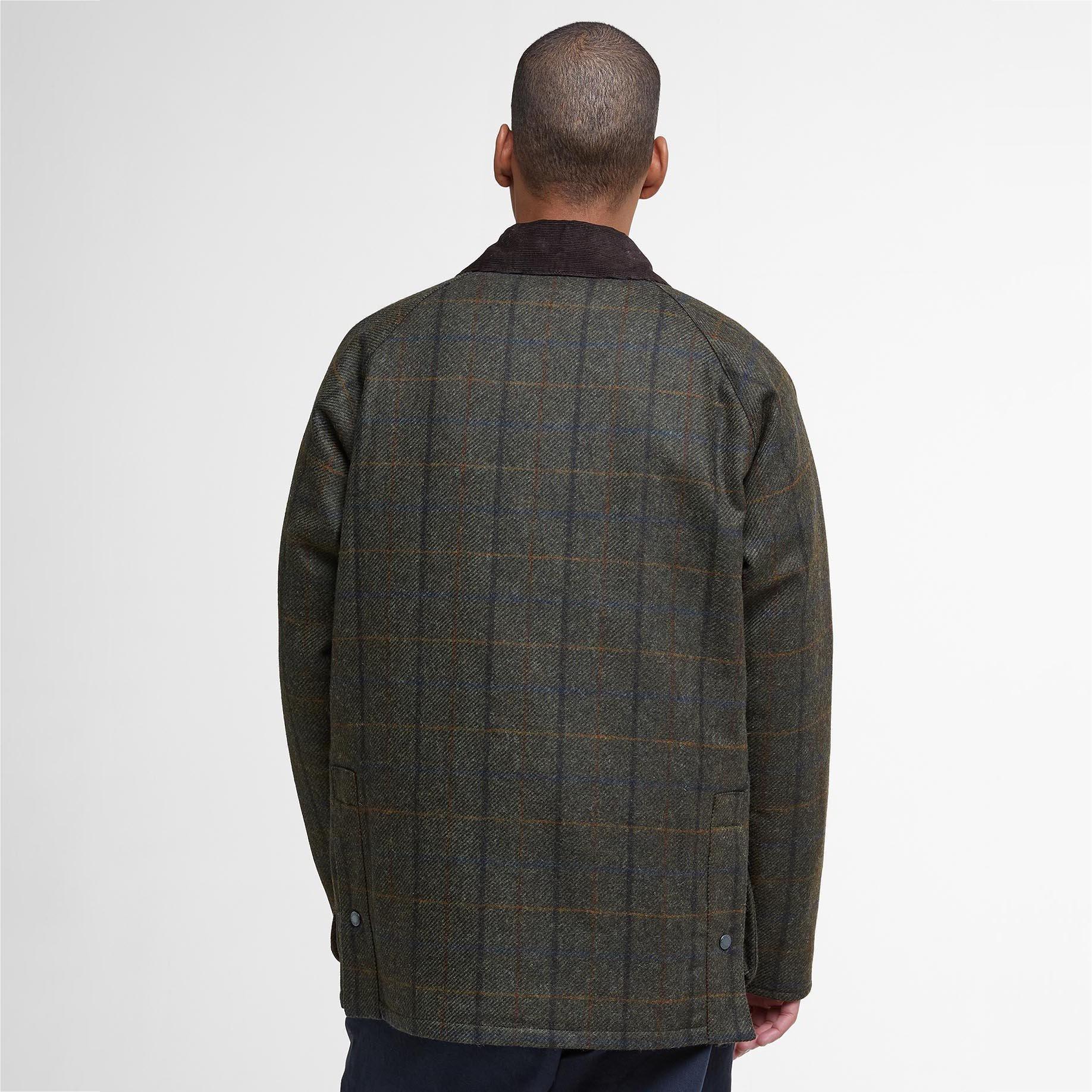 Brown OL91 - Barbour - Men's Bedale Wool Long Sleeve Pea Coat - 3