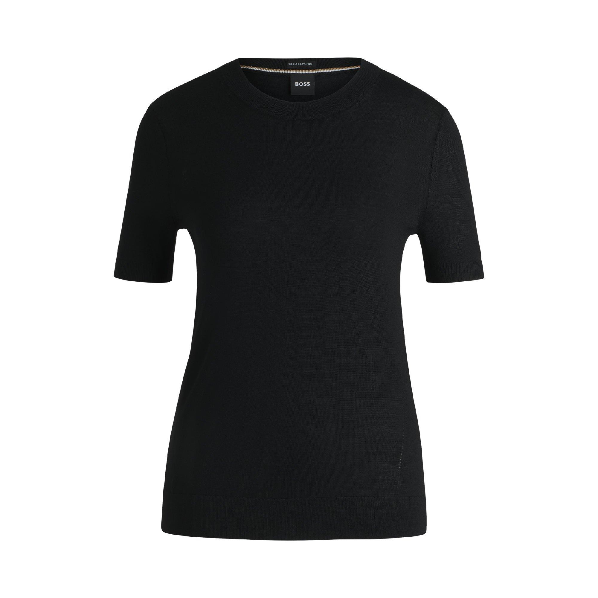 Black - Boss - Falyssiasi 10249872 01 Knitted Top Womens - 2