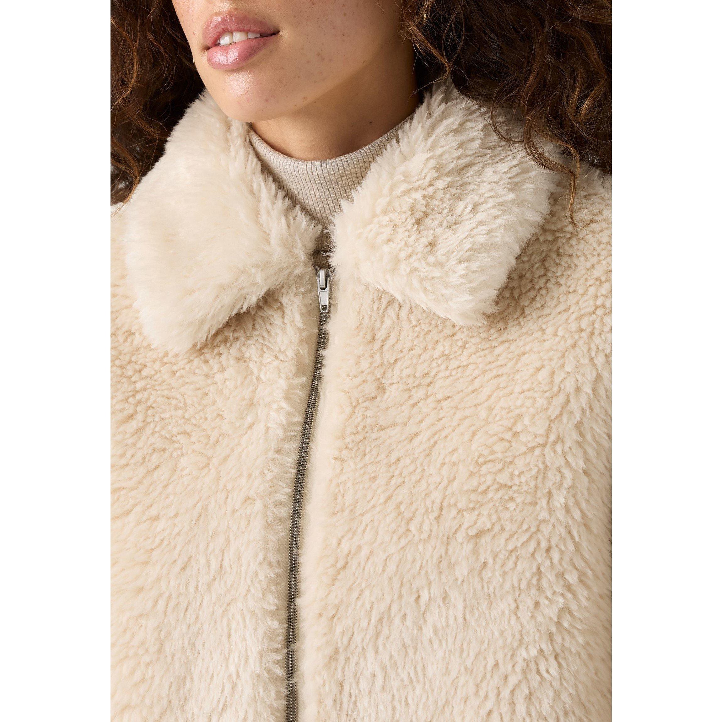 White Swan - Levis - Women's Elle Sherpa Lined Denim Sherpa Jacket - 6