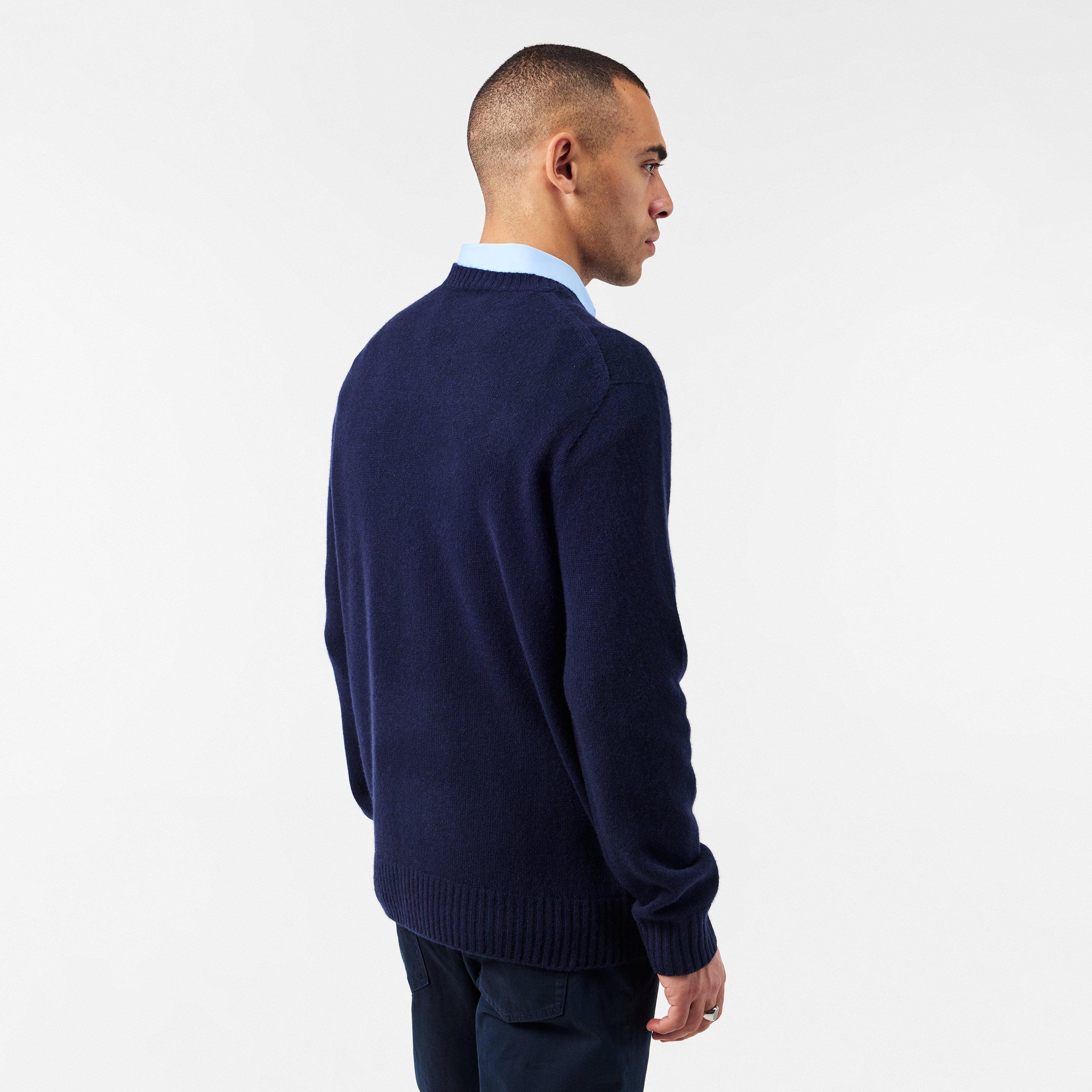 Bleu marine - Lacoste - Tricot Crew Neck Jumper - 4