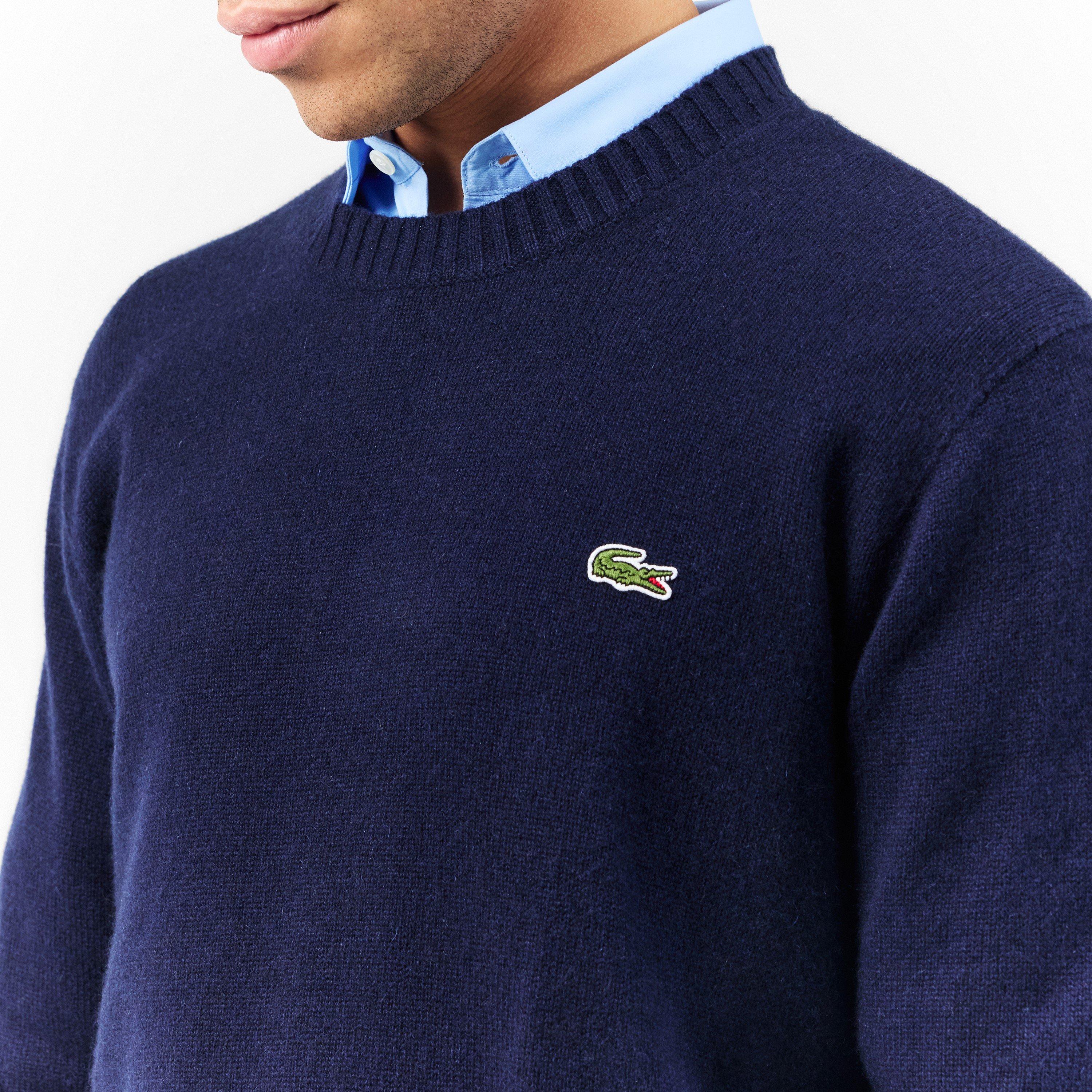 Bleu marine - Lacoste - Tricot Crew Neck Jumper - 5