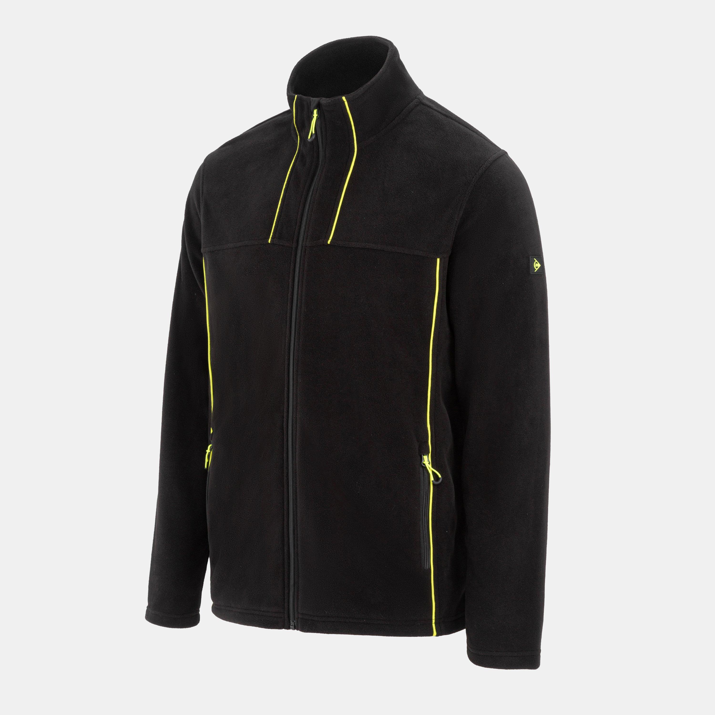 Dunlop Men's Micro Fleece Hi-Vis Long Sleeve Softshell Jacket