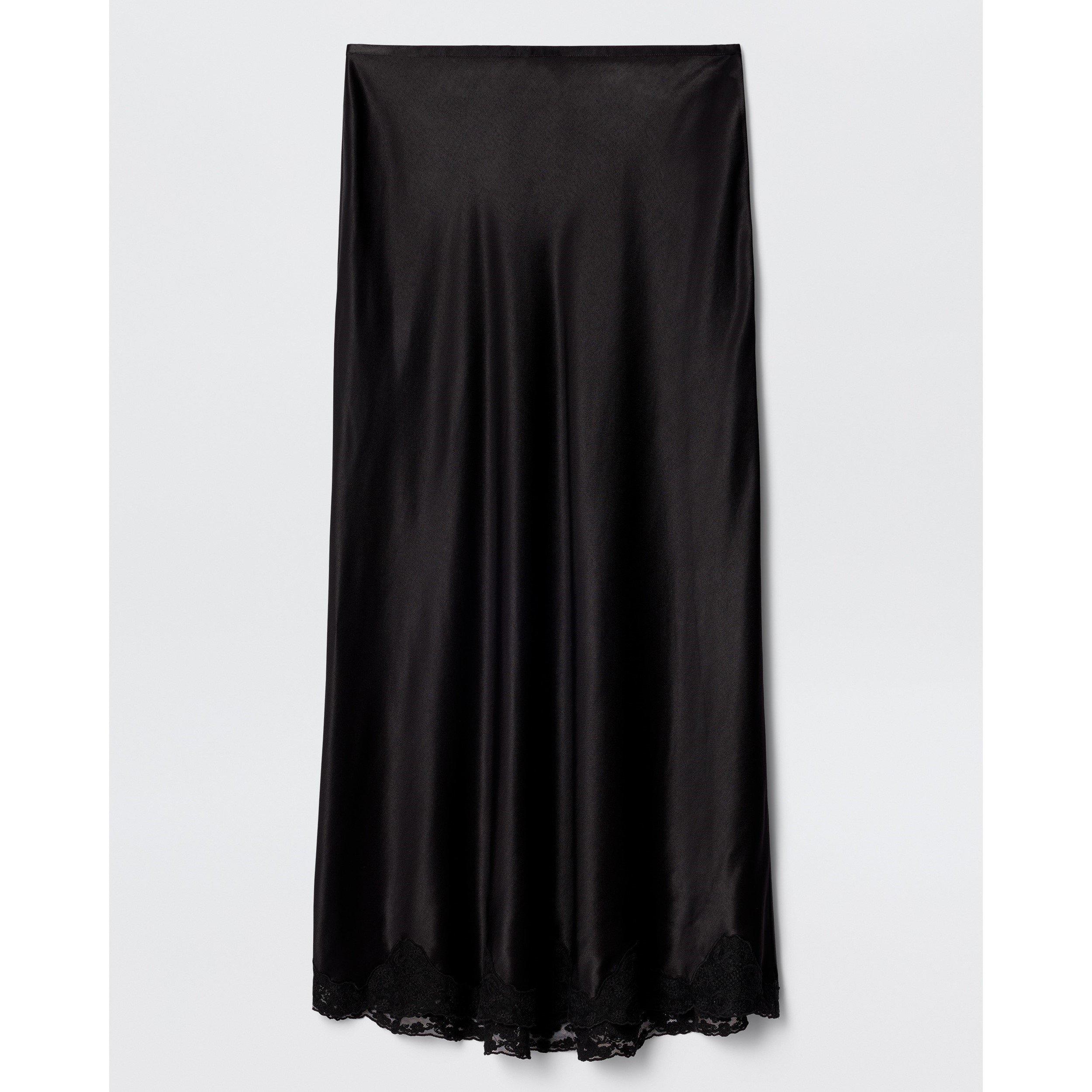Black - RIXO - Women's Crystal Midi Skirt - 1