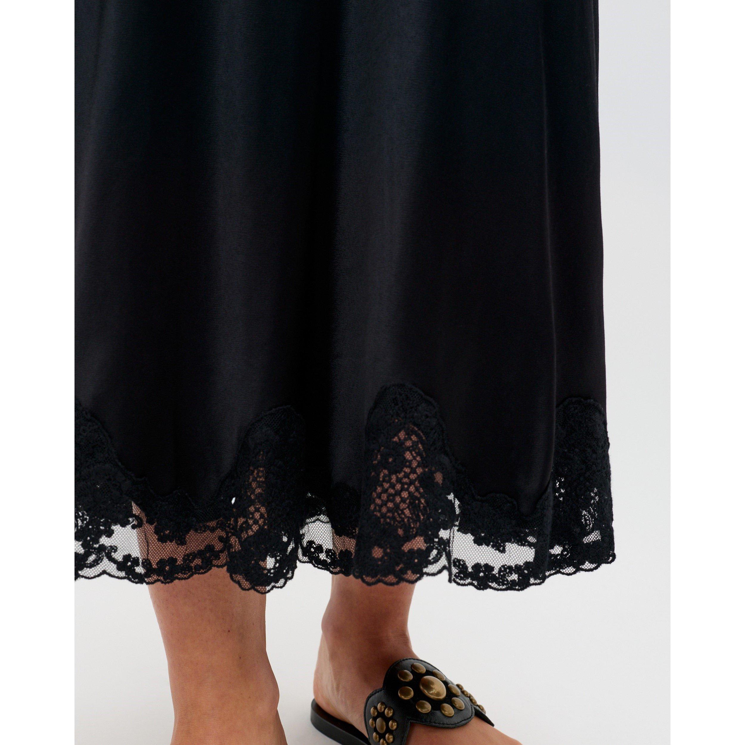 Black - RIXO - Women's Crystal Midi Skirt - 4