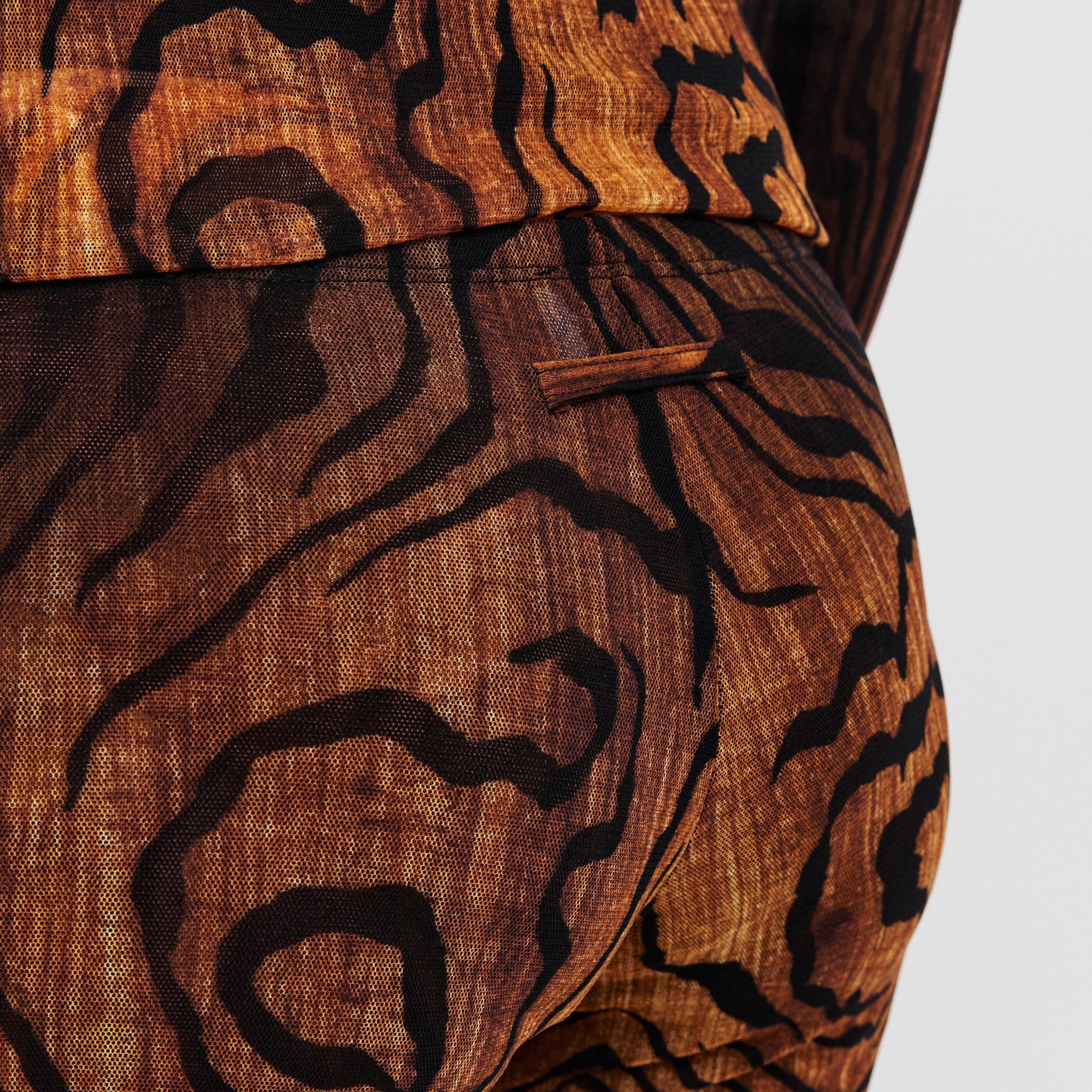 Black/Brwn - Jean Paul Gaultier - Women's Flared Trousers - 5