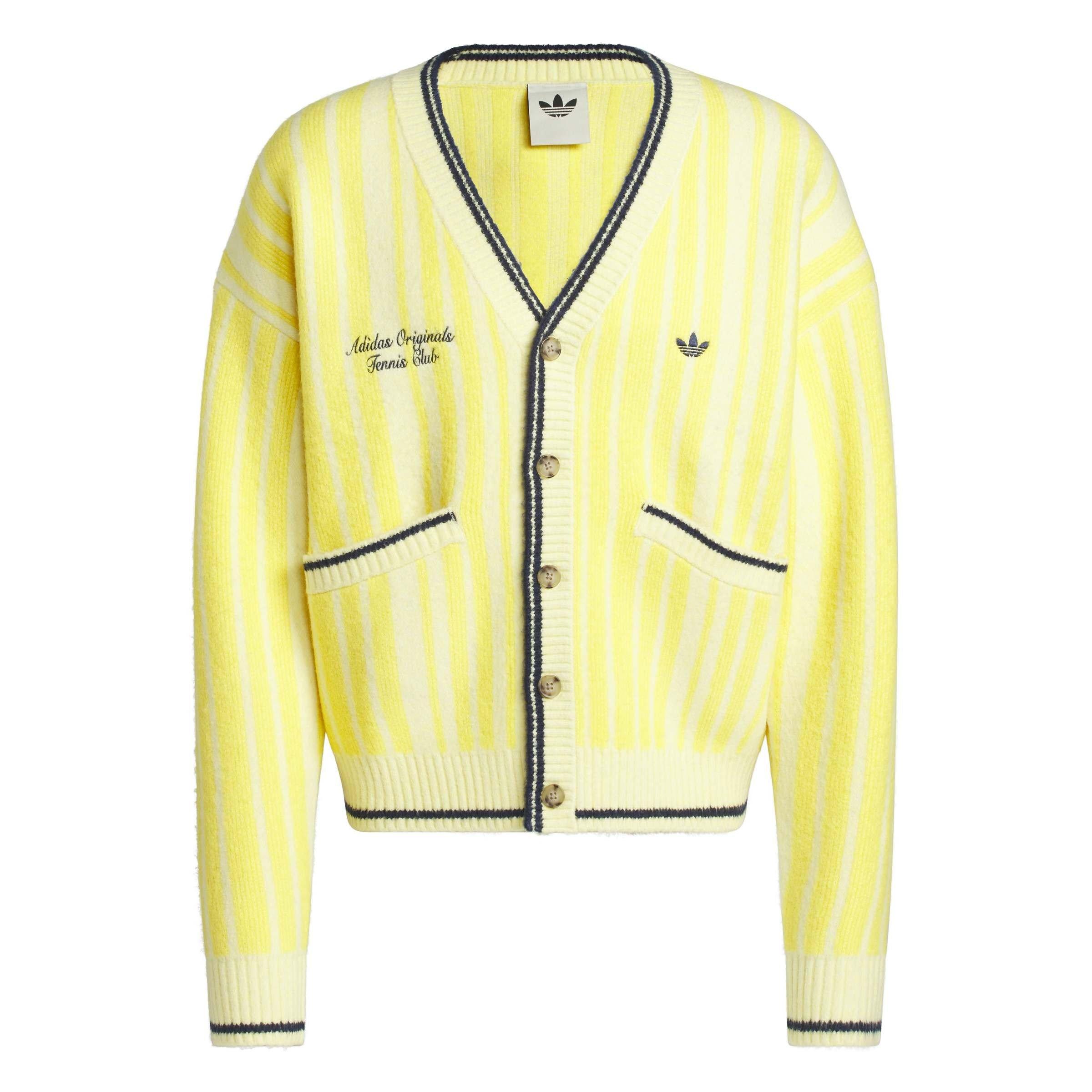 Yellow/White - adidas Originals - Men's Tennis Cardigan - 1