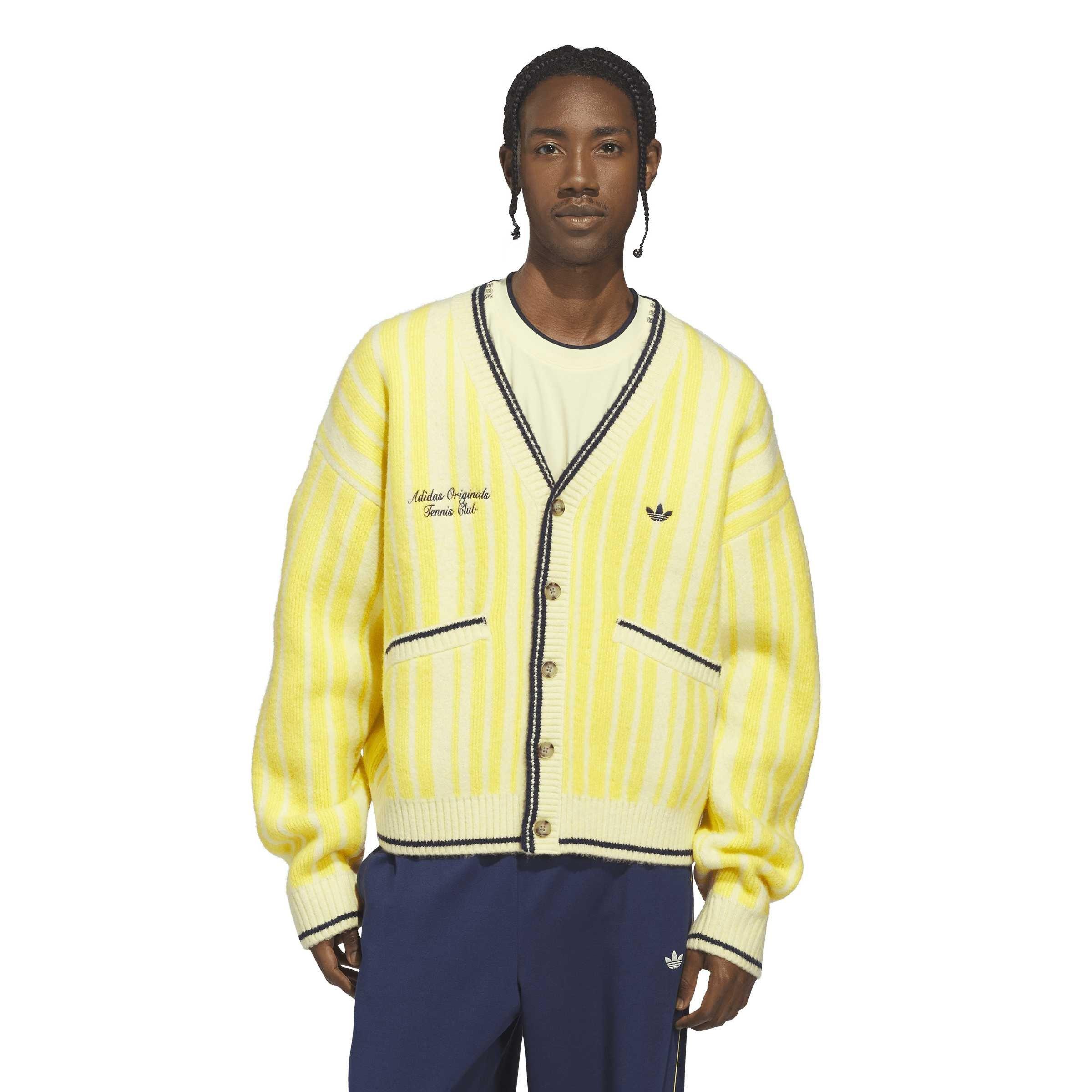 Yellow/White - adidas Originals - Men's Tennis Cardigan - 4