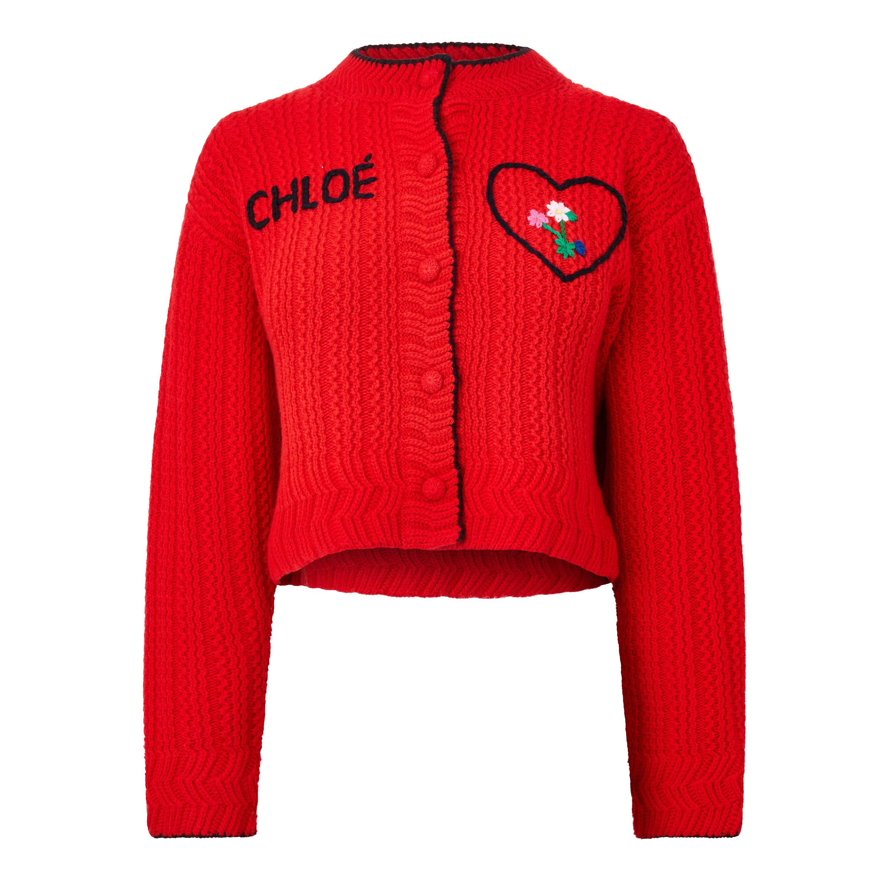 Tulip Red - Chloe - Chloe Embroidered Ca Ld64 - 1