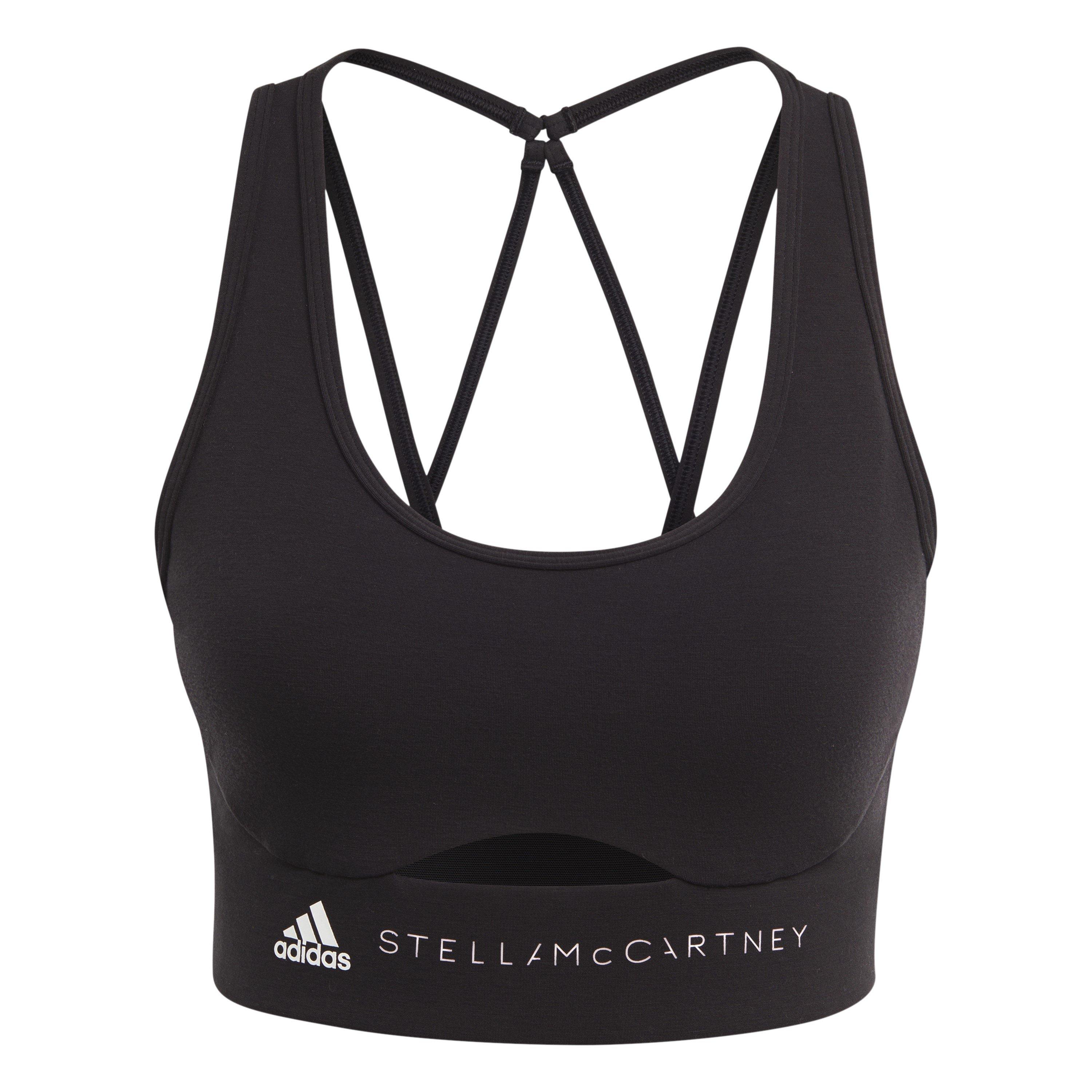 Adidas Women's Asmc Tst Non Wired Medium Impact Sports Bra - Black - 6 (XXS)