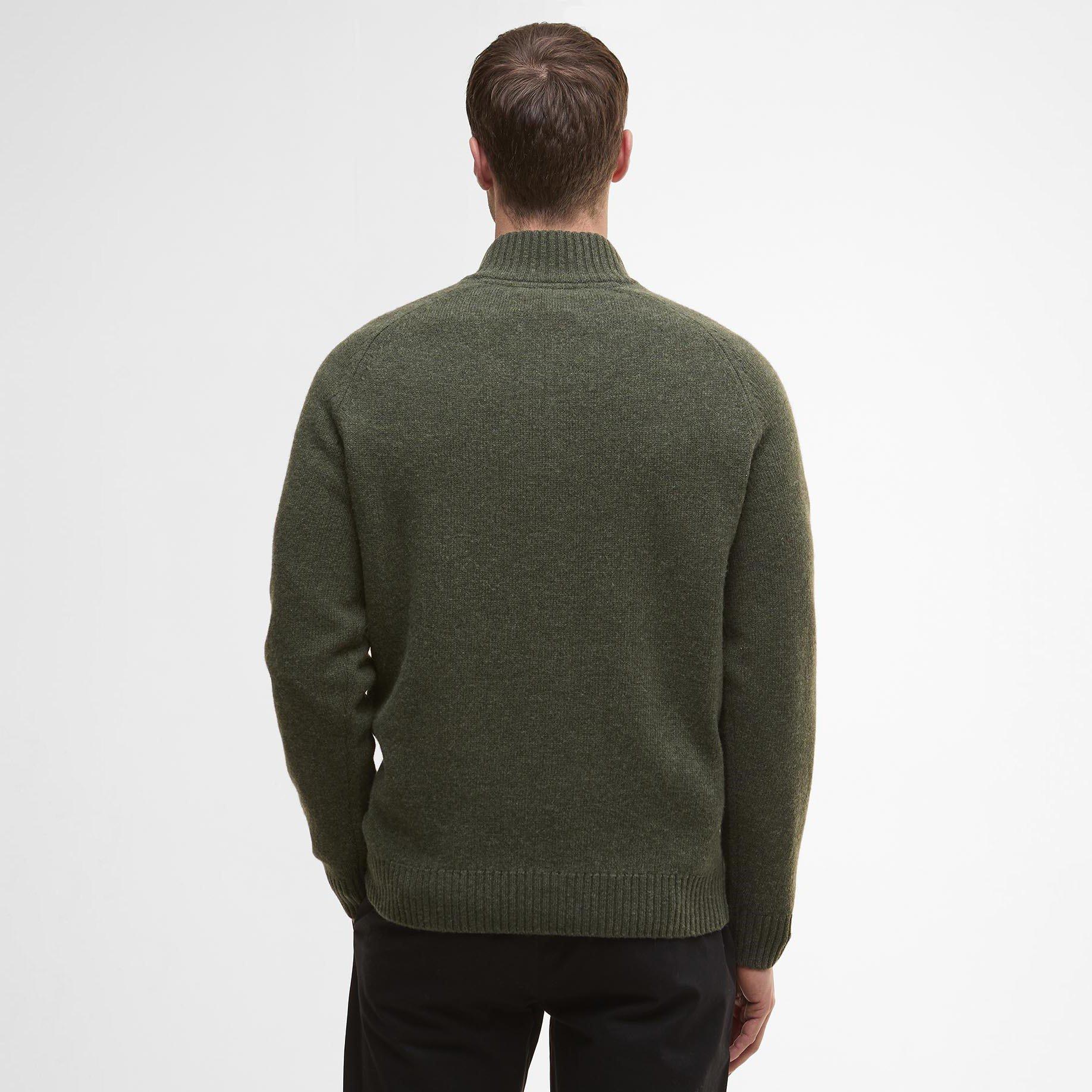 Mid Olive OL54 - Barbour - Grangetown Half Zip Jumper - 3