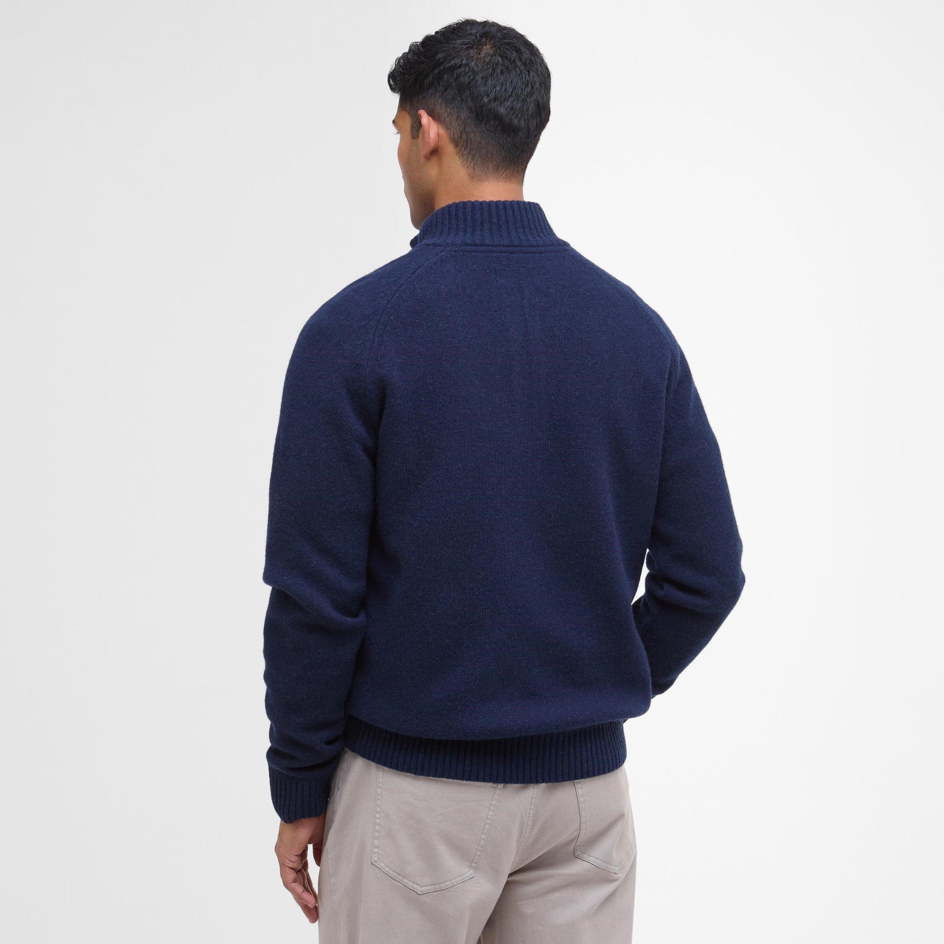 Navy NY91 - Barbour - Grangetown Half Zip Jumper - 3