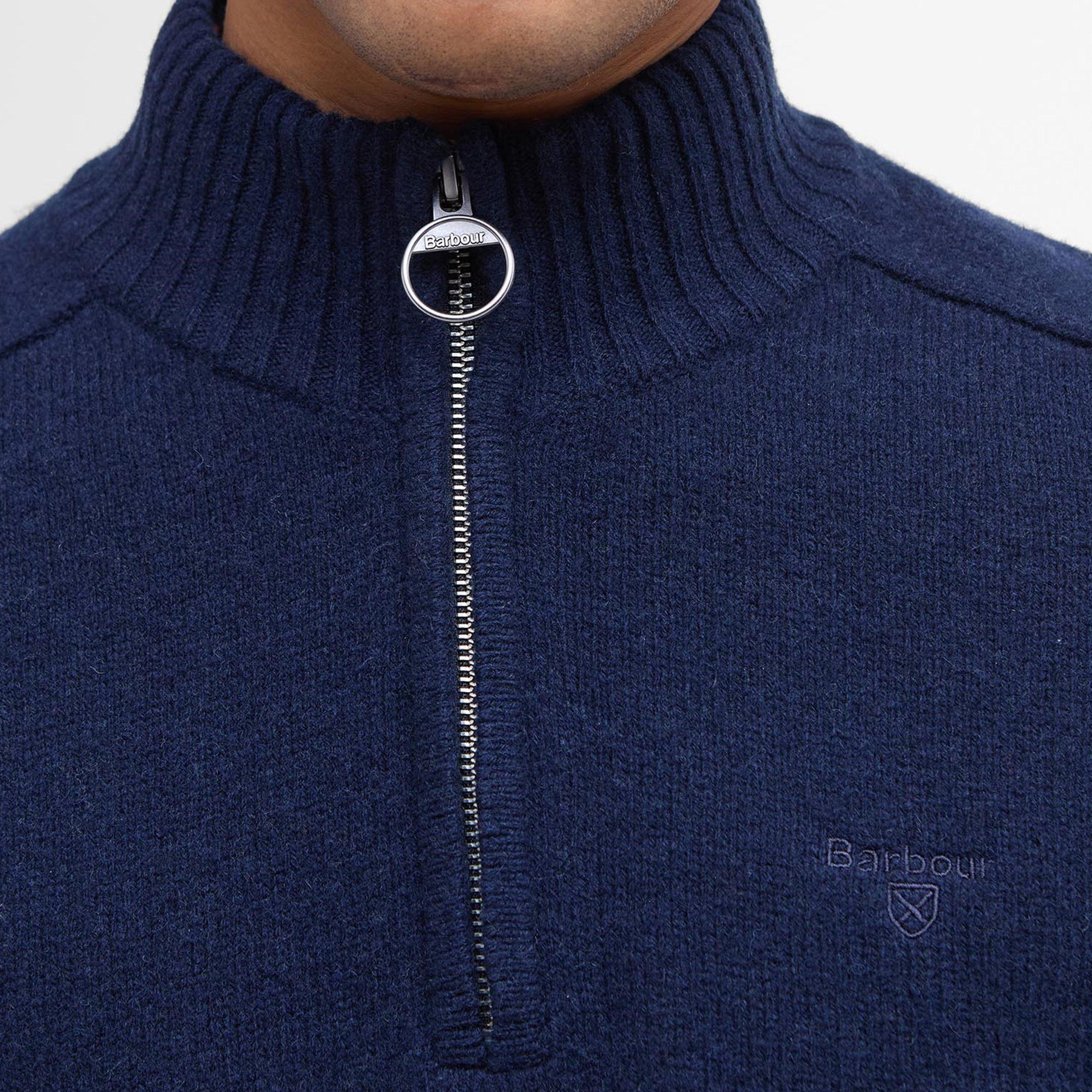 Navy NY91 - Barbour - Grangetown Half Zip Jumper - 5
