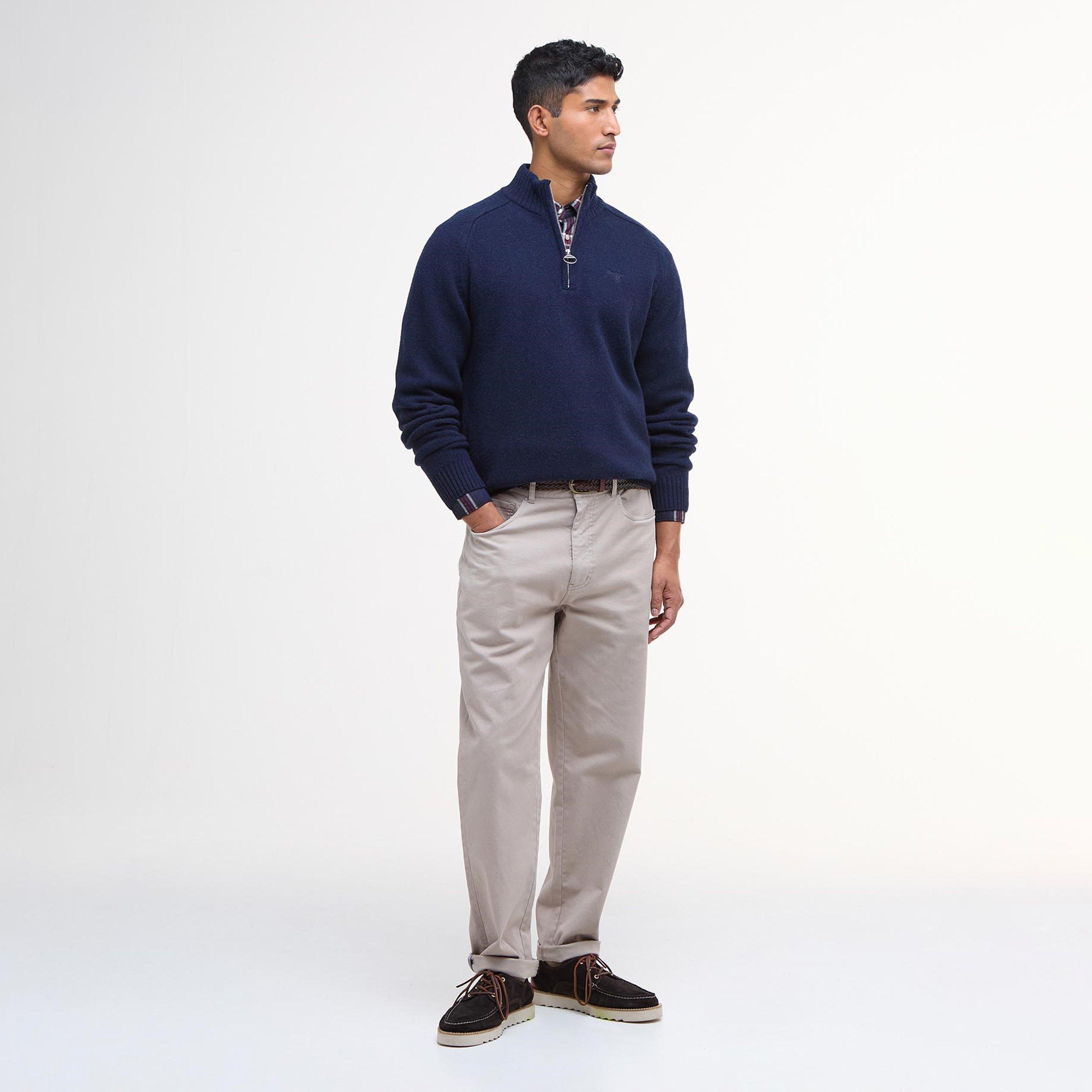 Navy NY91 - Barbour - Grangetown Half Zip Jumper - 6