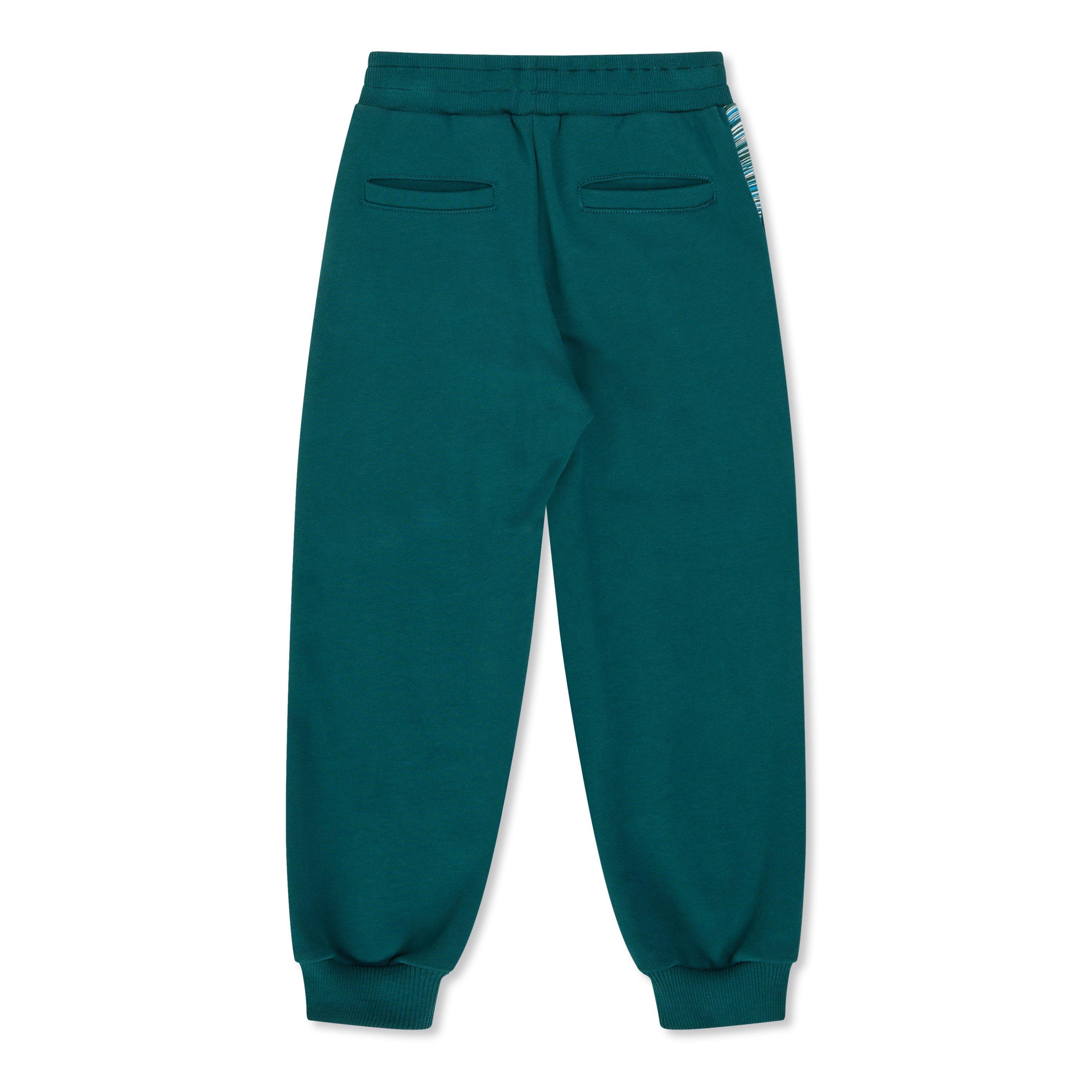 Green - Missoni - Kids' Striped Fleece Joggers - 2