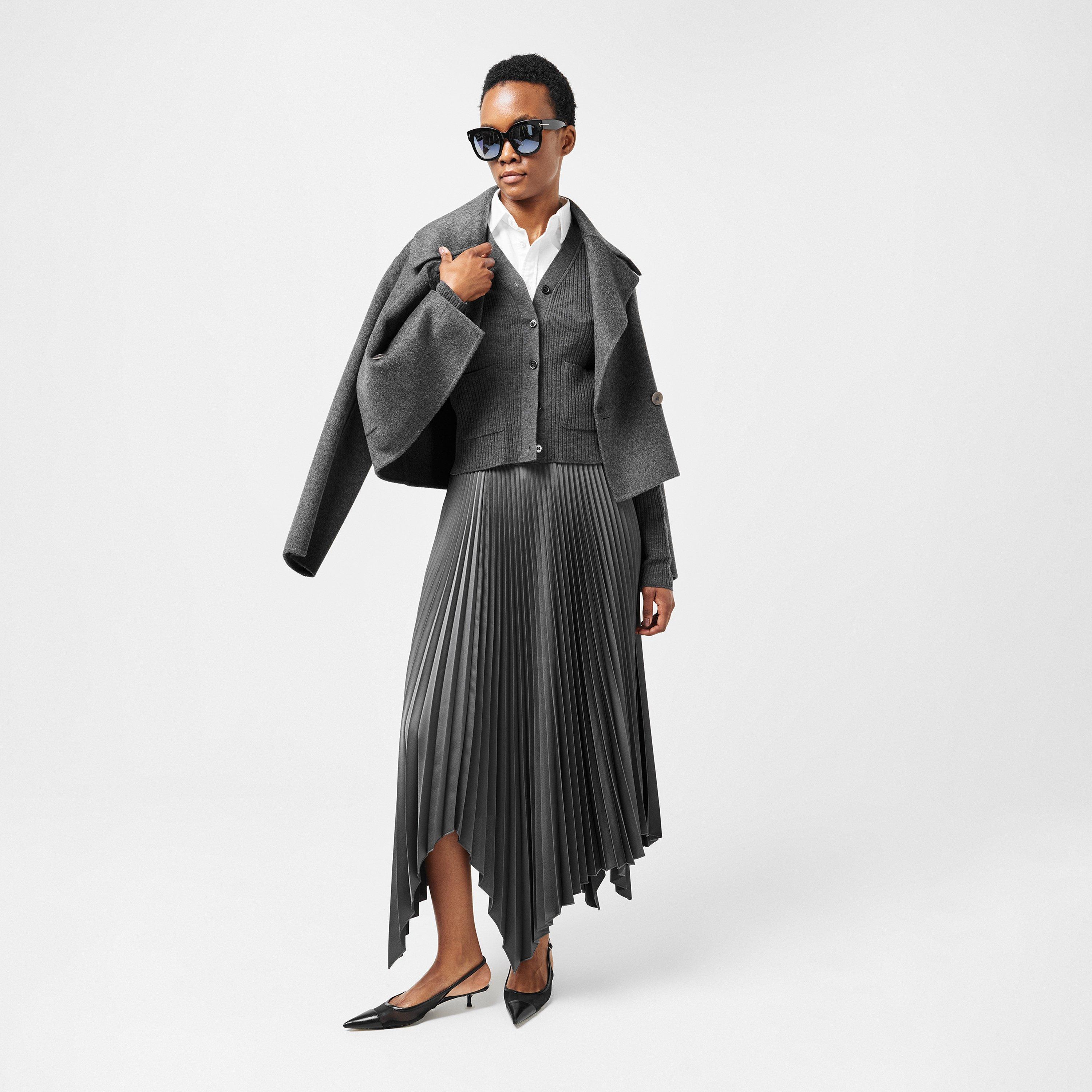 Smoke - Joseph - Women's Midi Skirt - 6