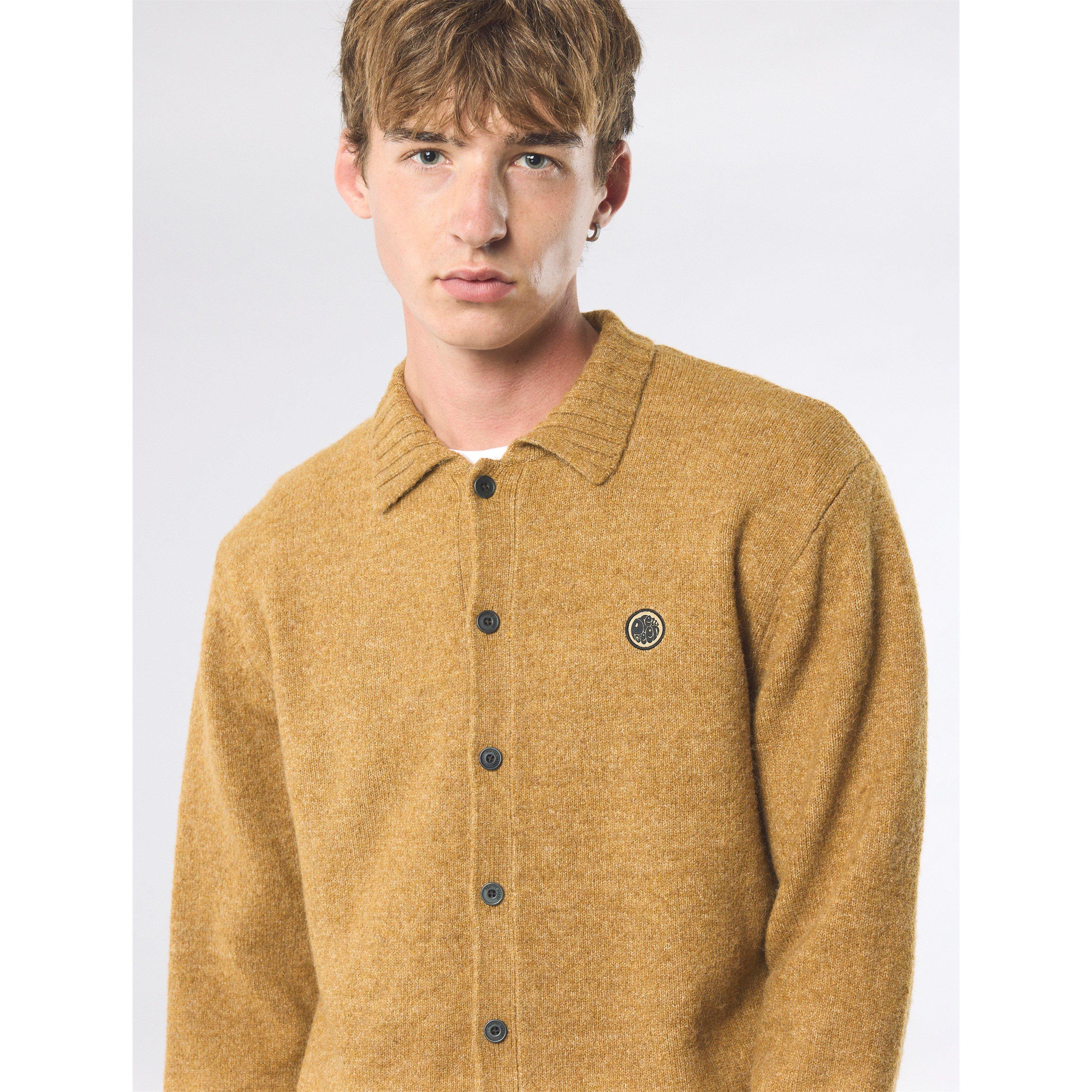 Tan - Pretty Green - Men's PG Whittaker Structured Tailored Overshirt - 4
