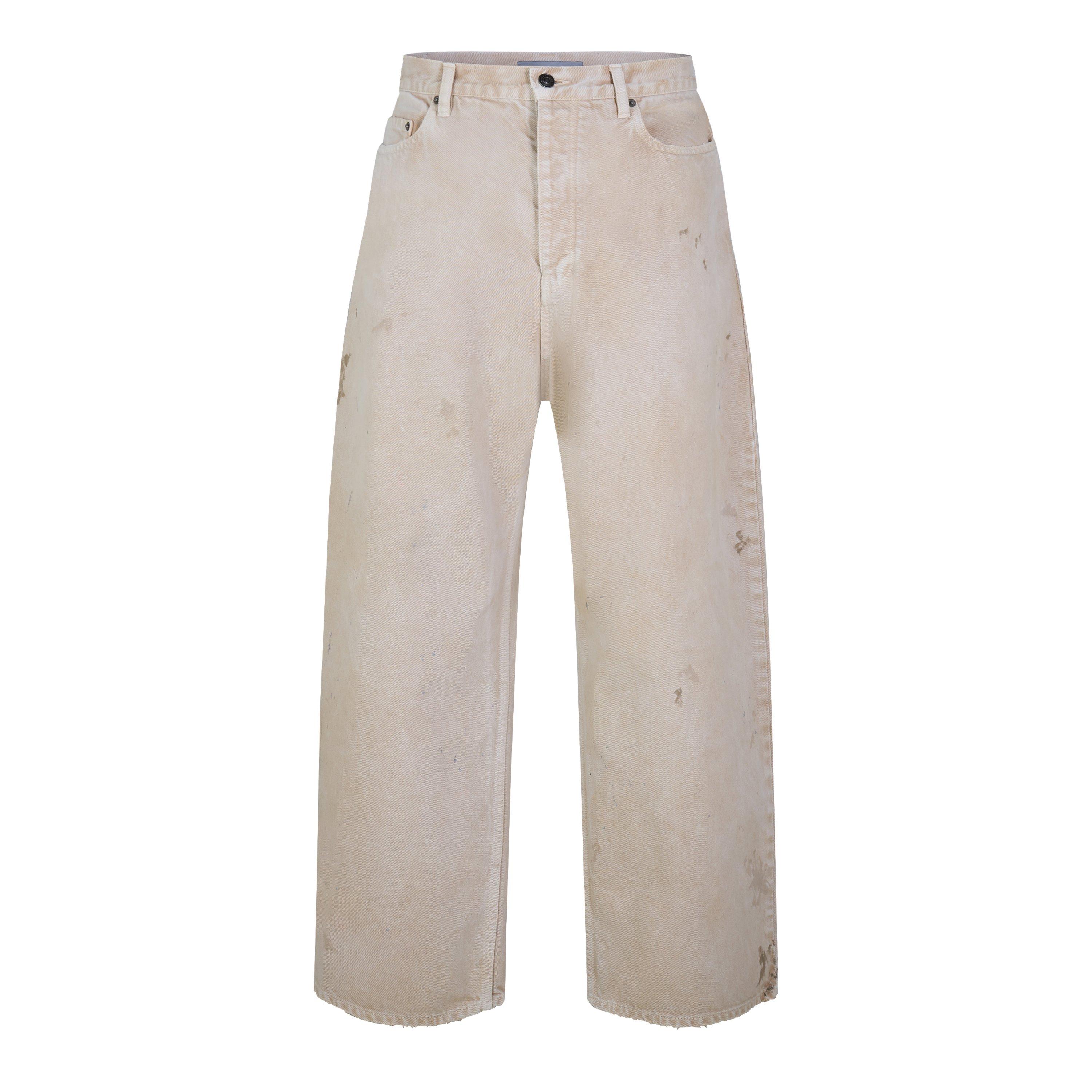Beige - Balenciaga - Bal Relax Jeans Sn64 - 1
