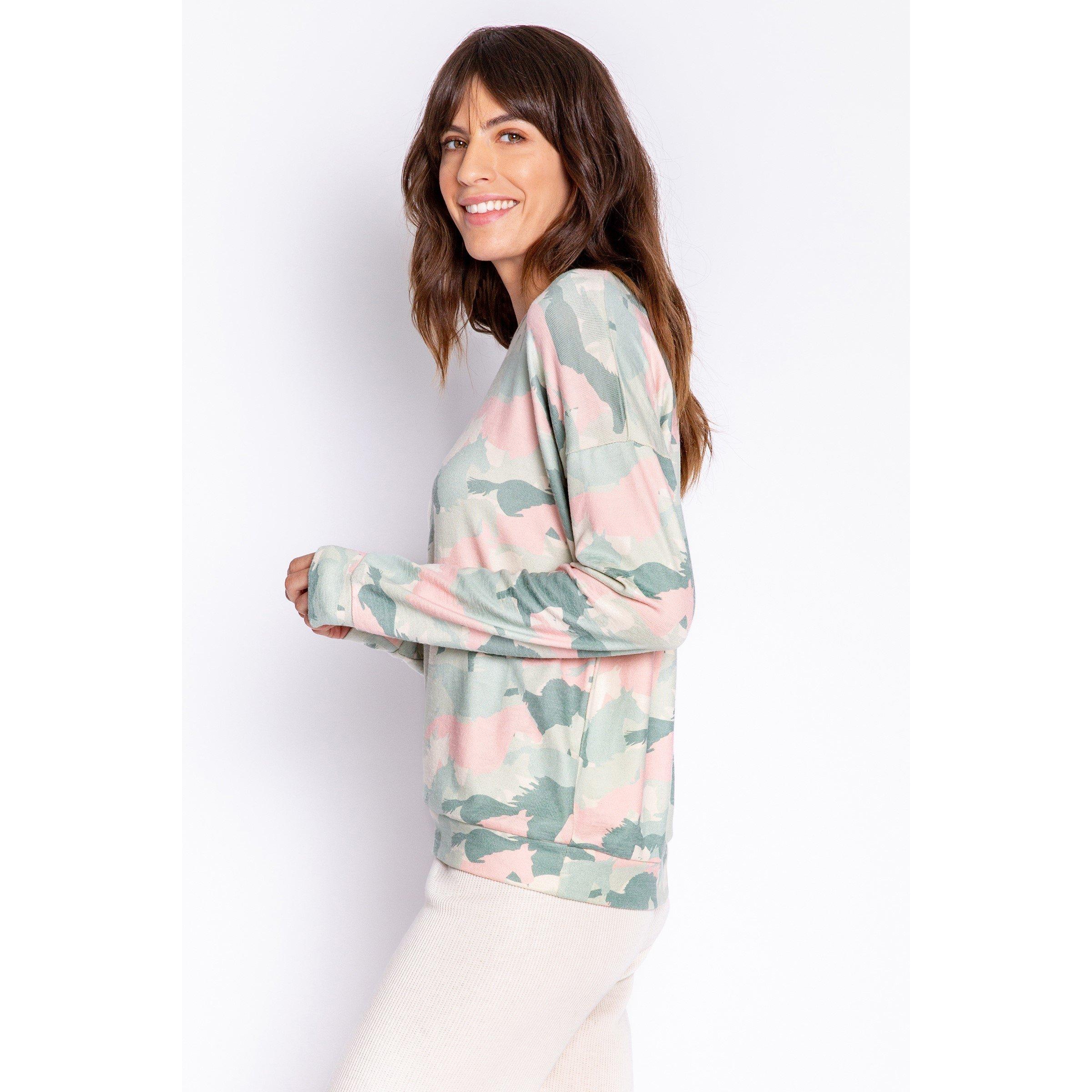 Khaki - PJ Salvage - Pyjama Long Sleeve Top - 5