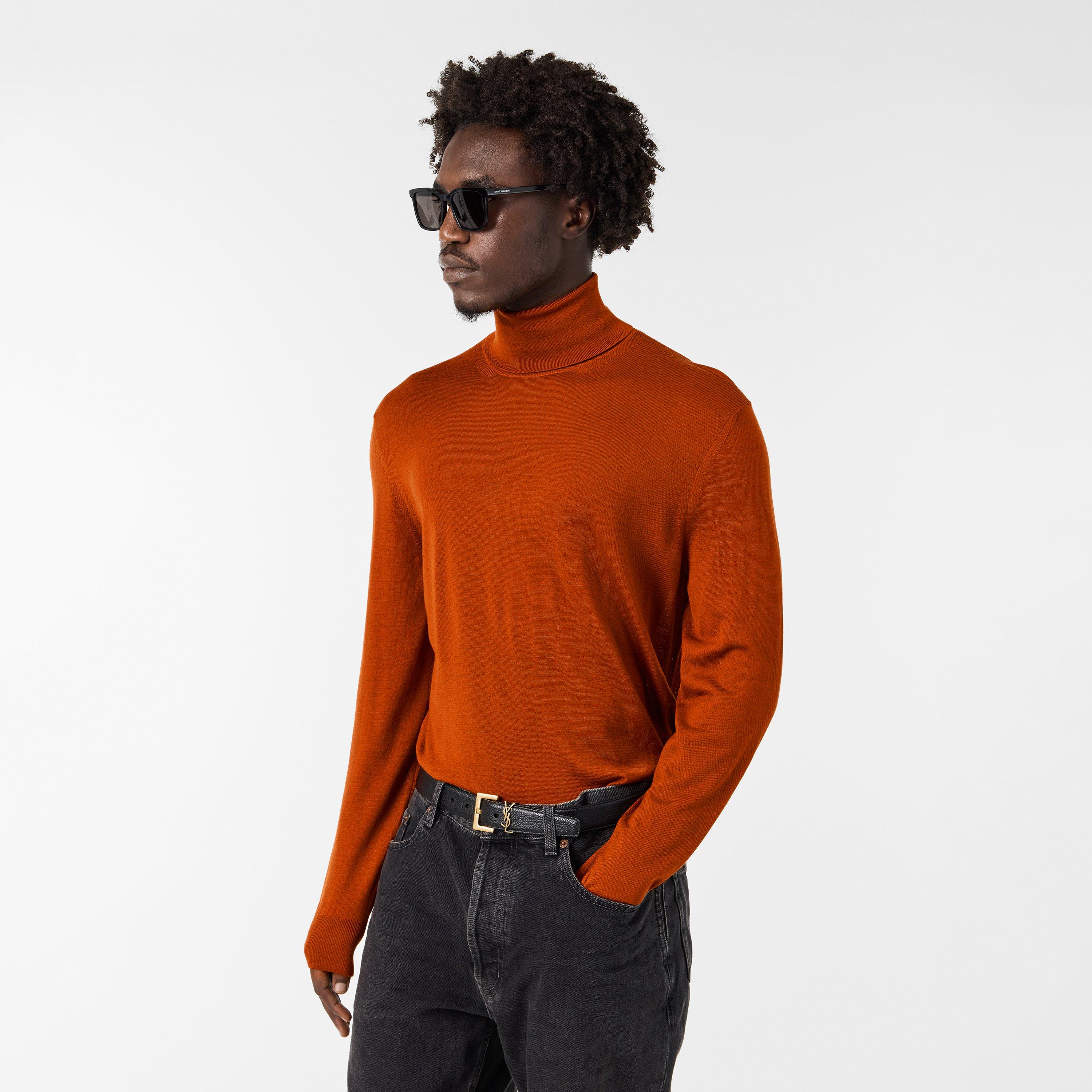Red - Saint Laurent - Men's Crew Neck Jumper - 3